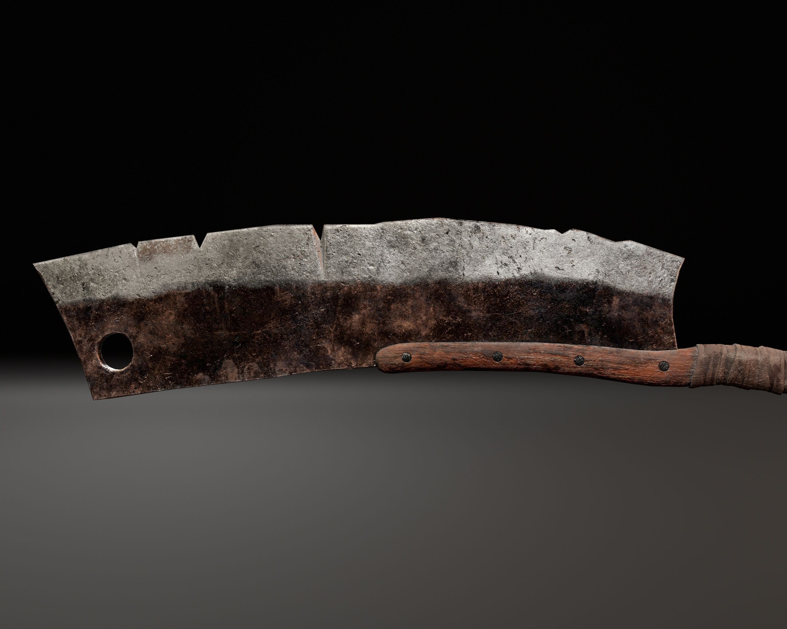 Double-End Cleaver Weapon Low-poly 3D model_7