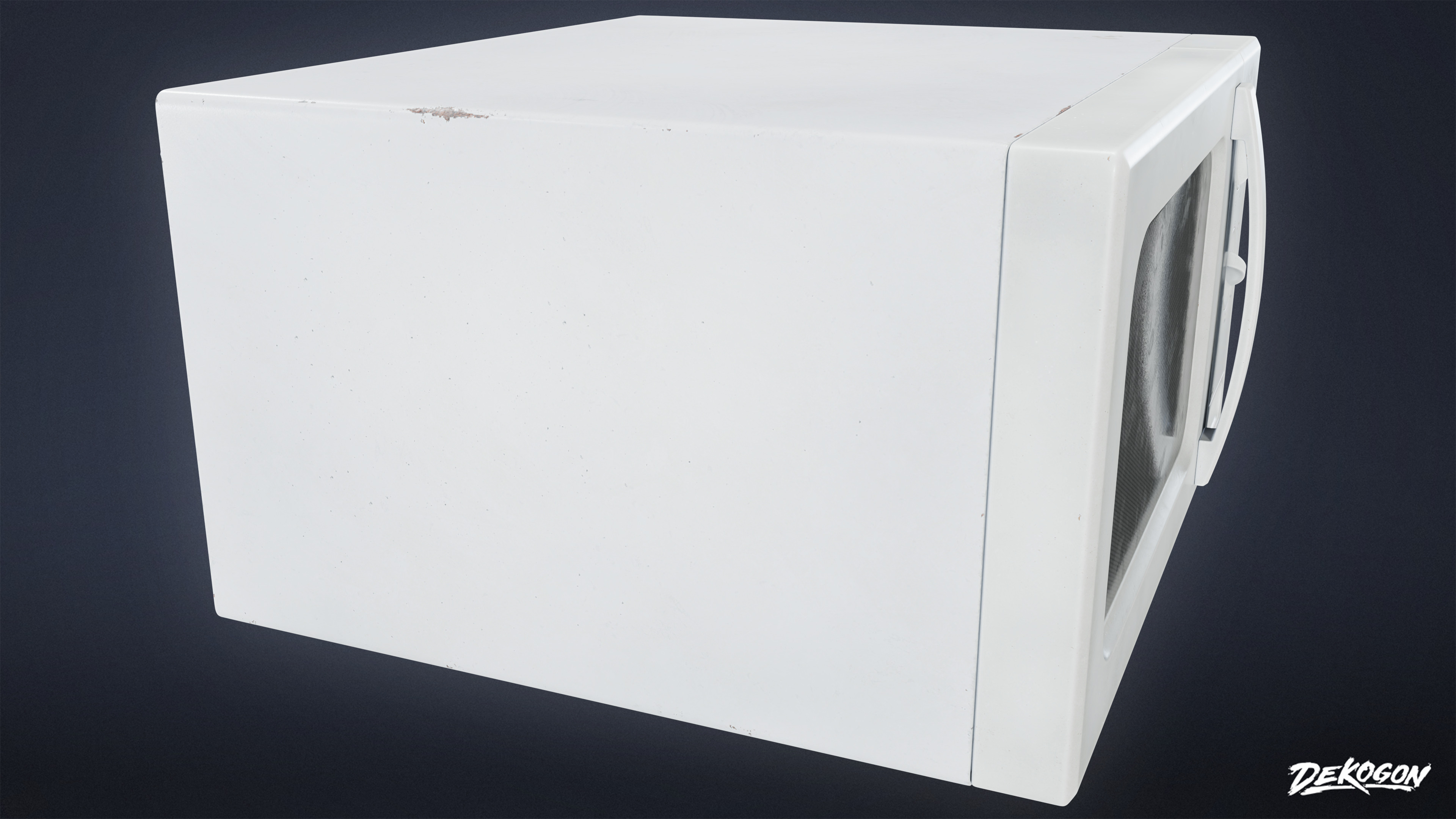 SUBURBS - Microwave 01 - LOW POLY AND NANITE Low-poly 3D model_5