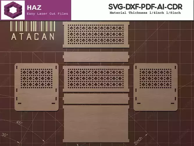 Doll Cradle Laser Cut 067 3D print model