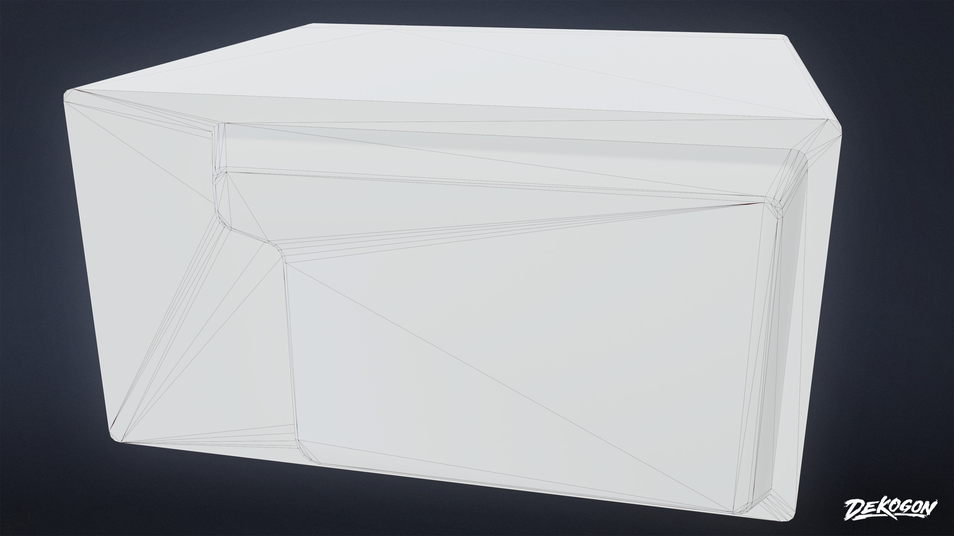 SUBURBS - Microwave 02 - LOW POLY Low-poly 3D model_10