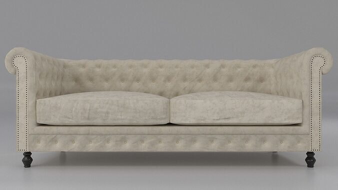 Sofa Uno Chesterfield 3D model