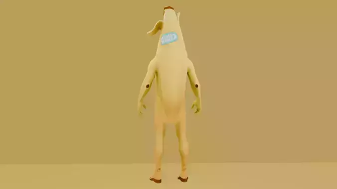 Peely 3D Model Low-poly 3D model