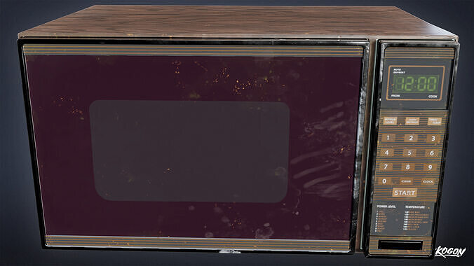 SUBURBS - Microwave 06 - LOW POLY AND NANITE Low-poly 3D model 2