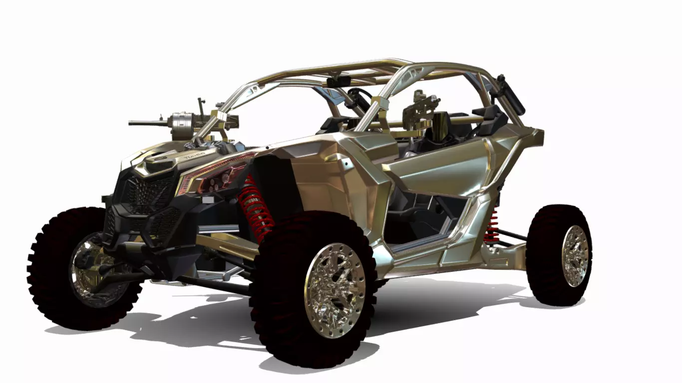 maverick x3 military 4x4 Low-poly 3D model