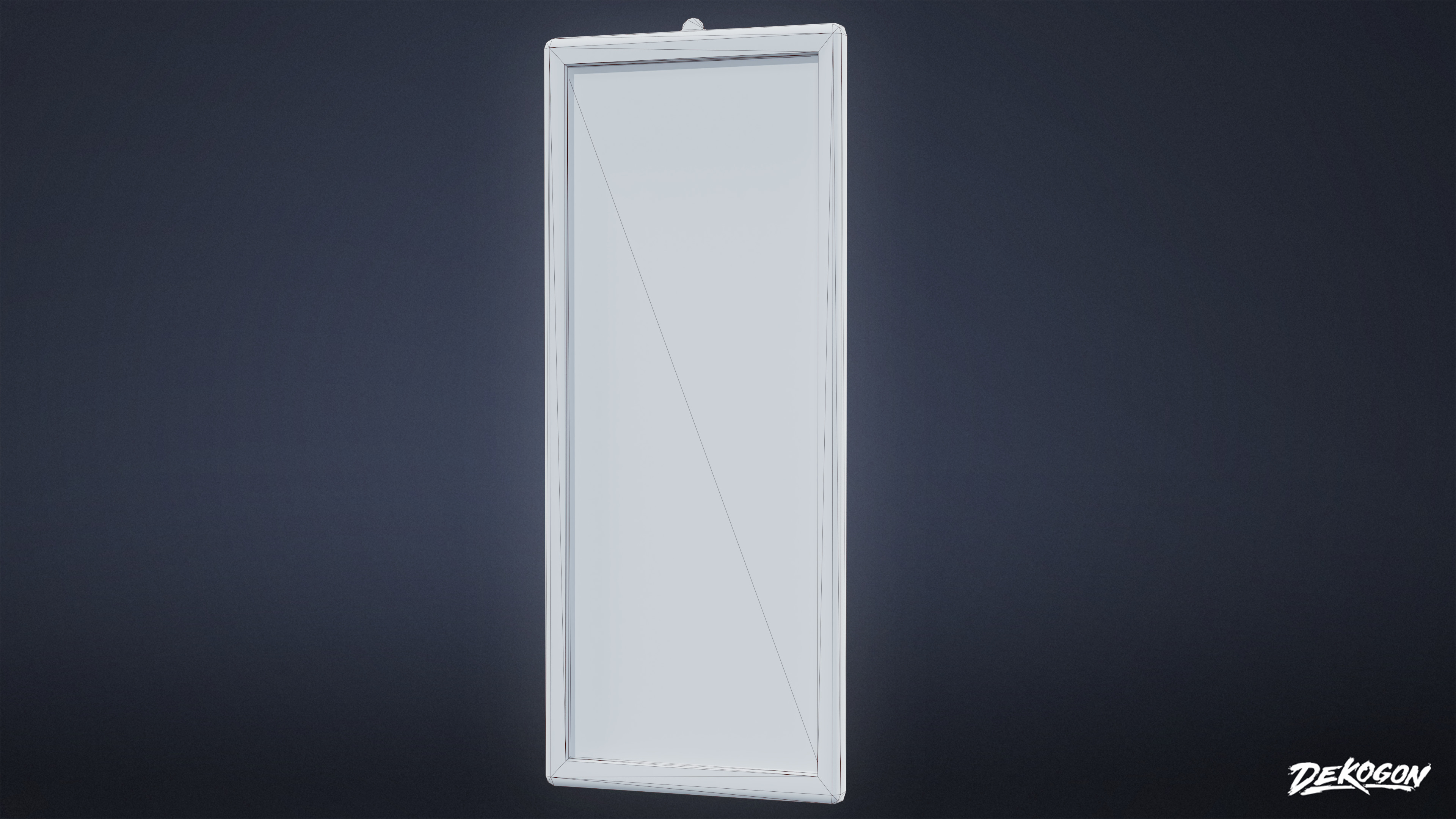 SUBURBS - Mirror Set 02 - LOW POLY AND NANITE Low-poly 3D model_15