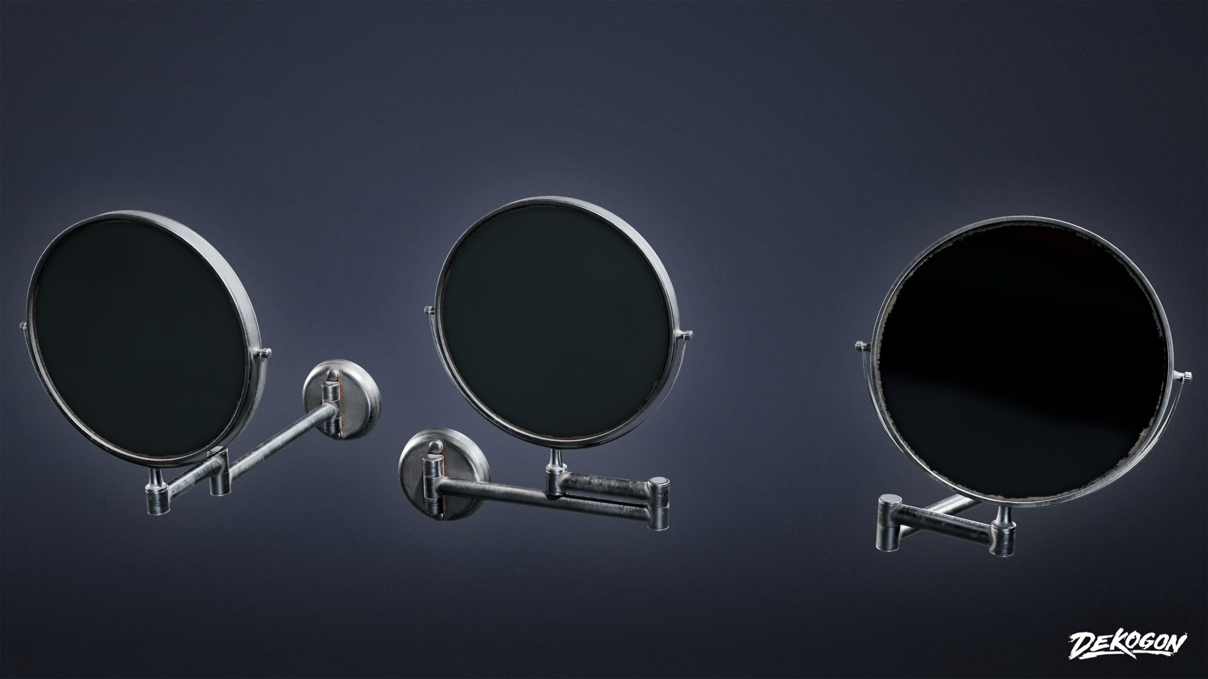 SUBURBS - Mirror Set 02 - LOW POLY AND NANITE Low-poly 3D model_8