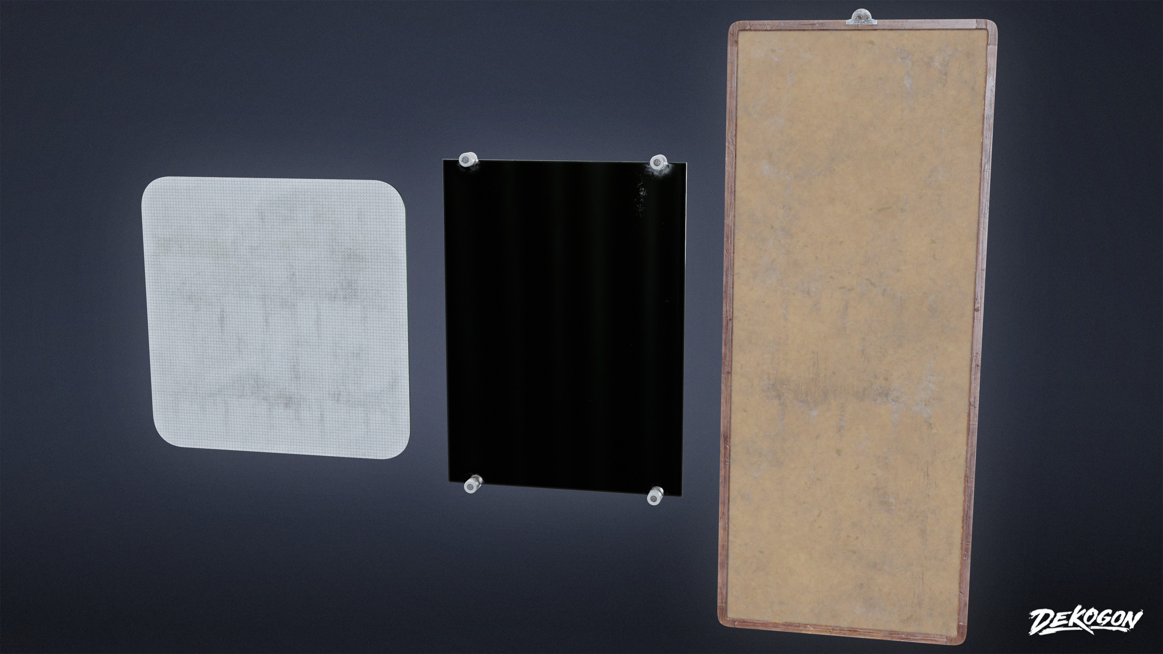 SUBURBS - Mirror Set 02 - LOW POLY AND NANITE Low-poly 3D model_1