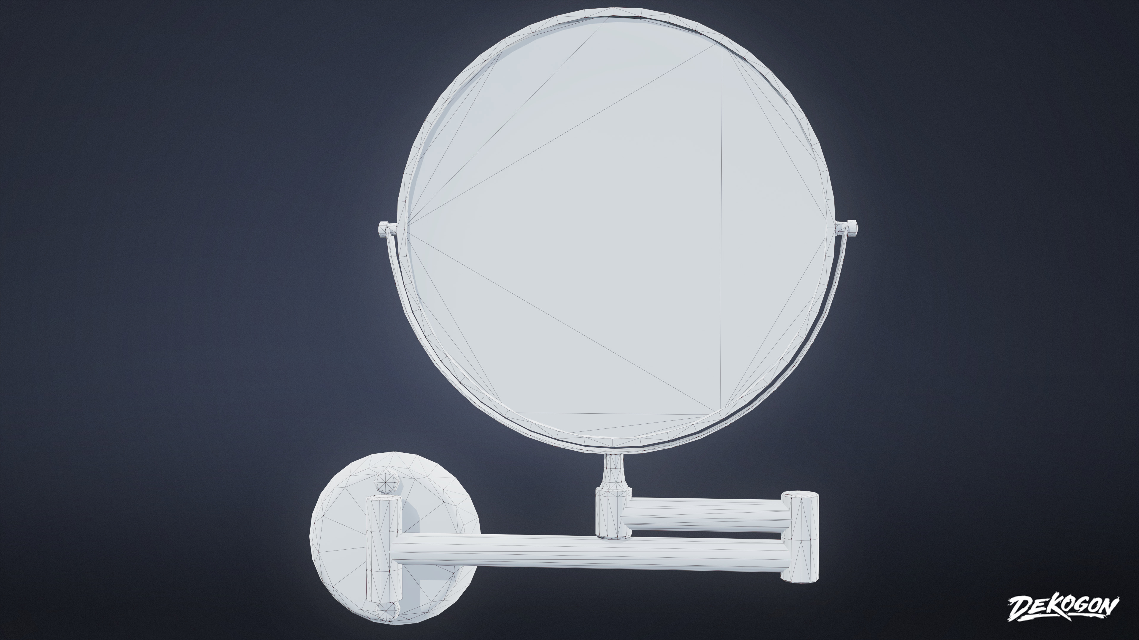 SUBURBS - Mirror Set 02 - LOW POLY AND NANITE Low-poly 3D model_18