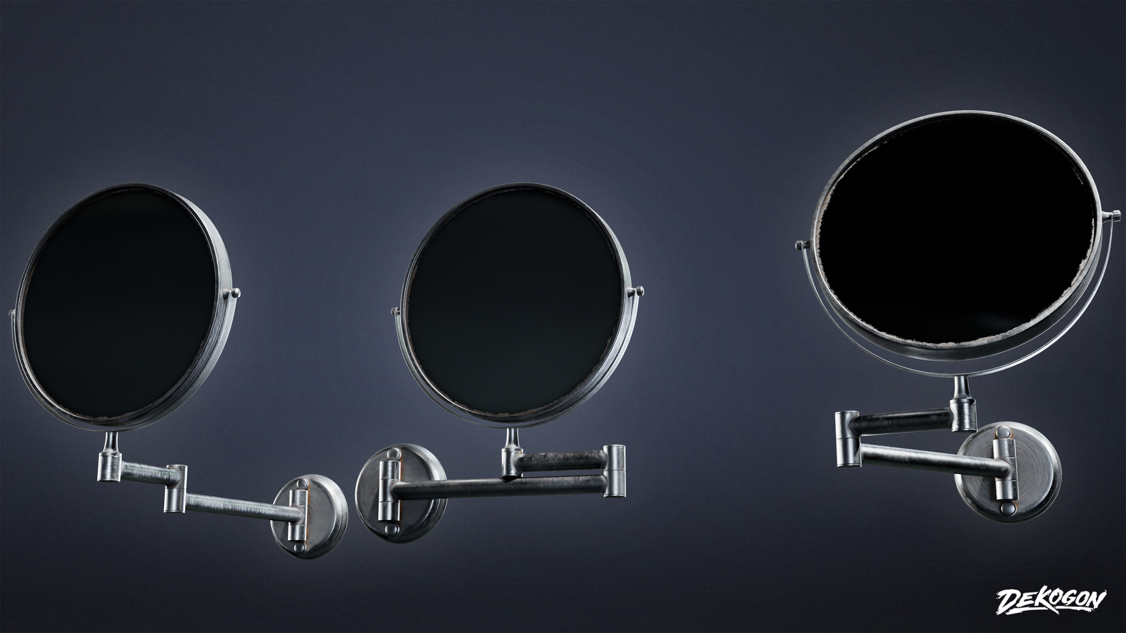 SUBURBS - Mirror Set 02 - LOW POLY AND NANITE Low-poly 3D model_7