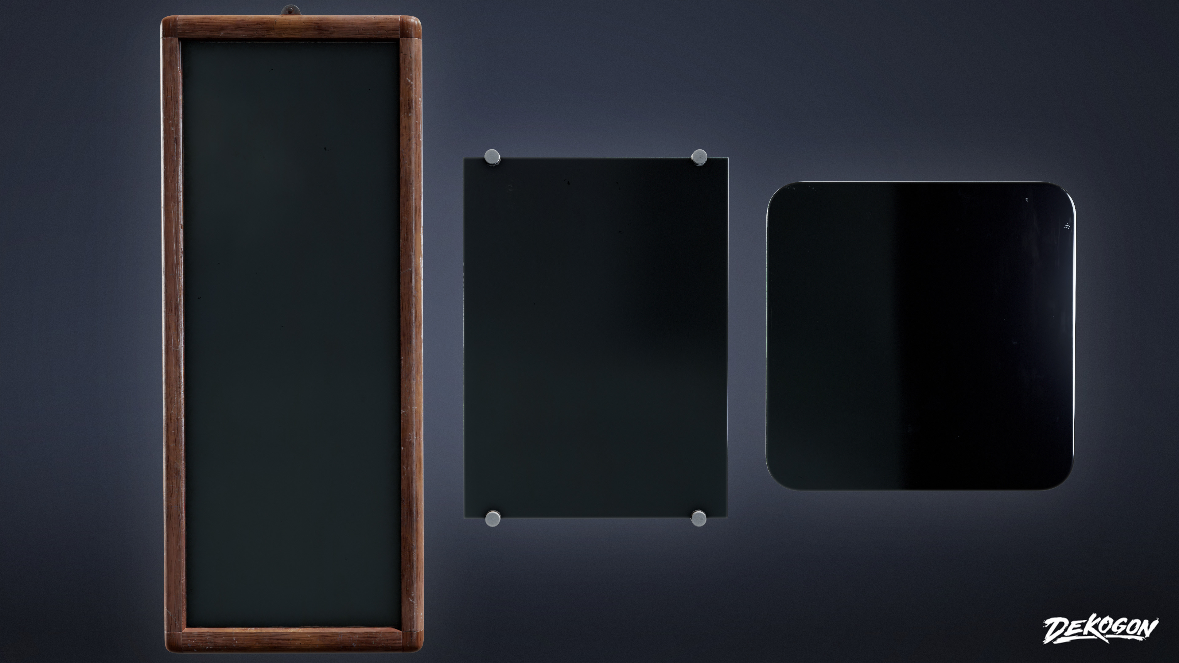 SUBURBS - Mirror Set 02 - LOW POLY AND NANITE Low-poly 3D model_3