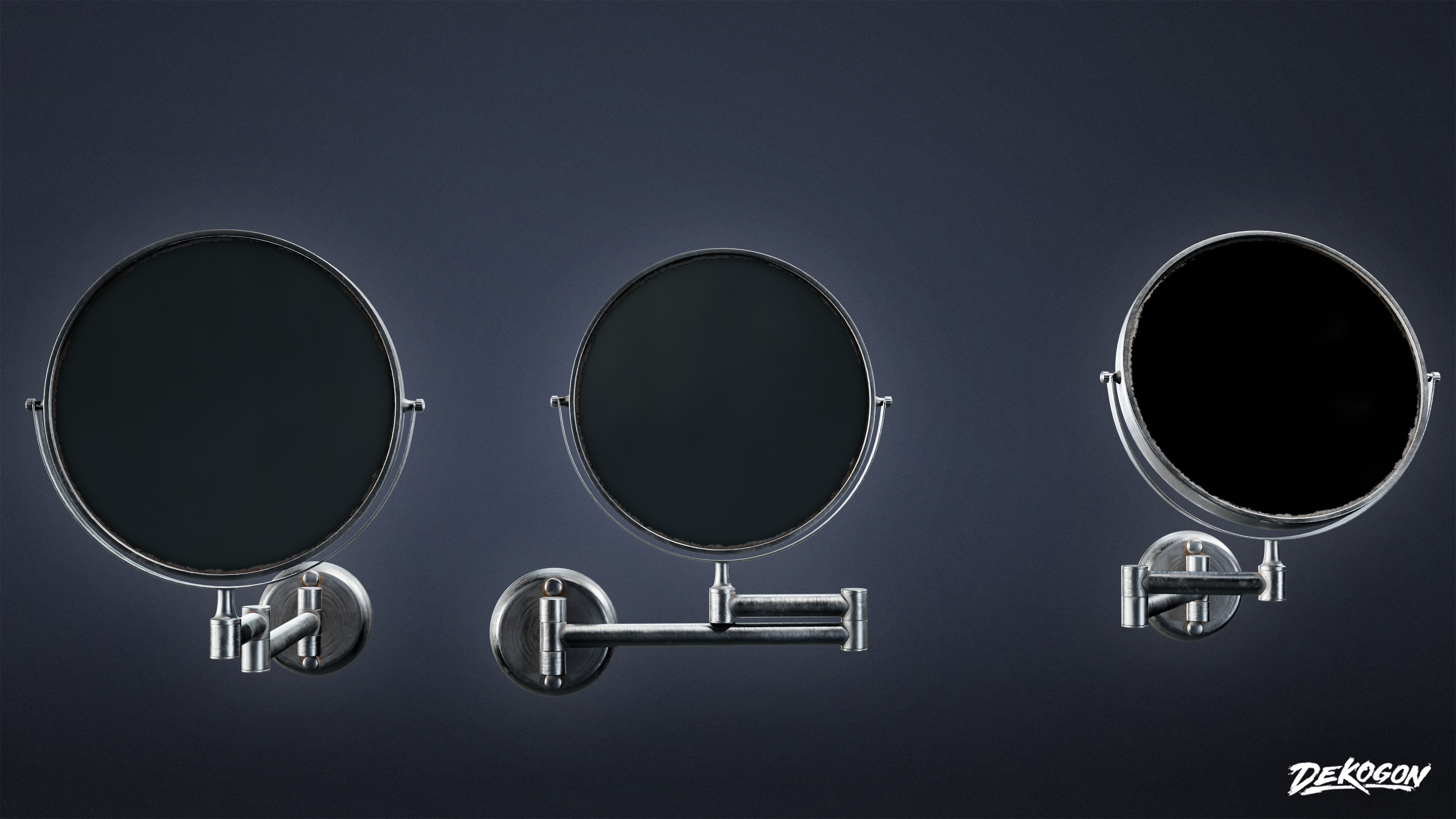 SUBURBS - Mirror Set 02 - LOW POLY AND NANITE Low-poly 3D model_9