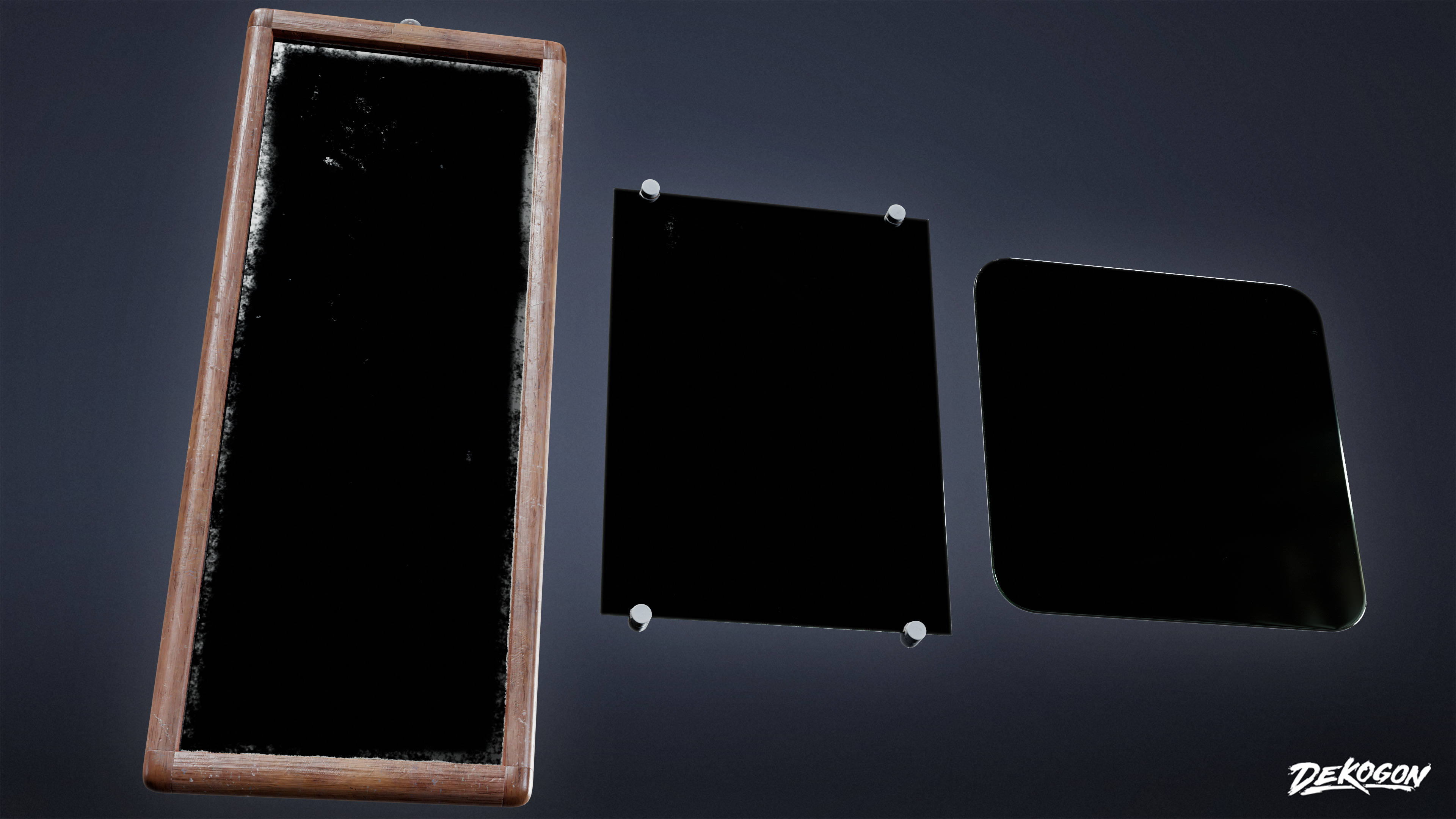 SUBURBS - Mirror Set 02 - LOW POLY AND NANITE Low-poly 3D model_2