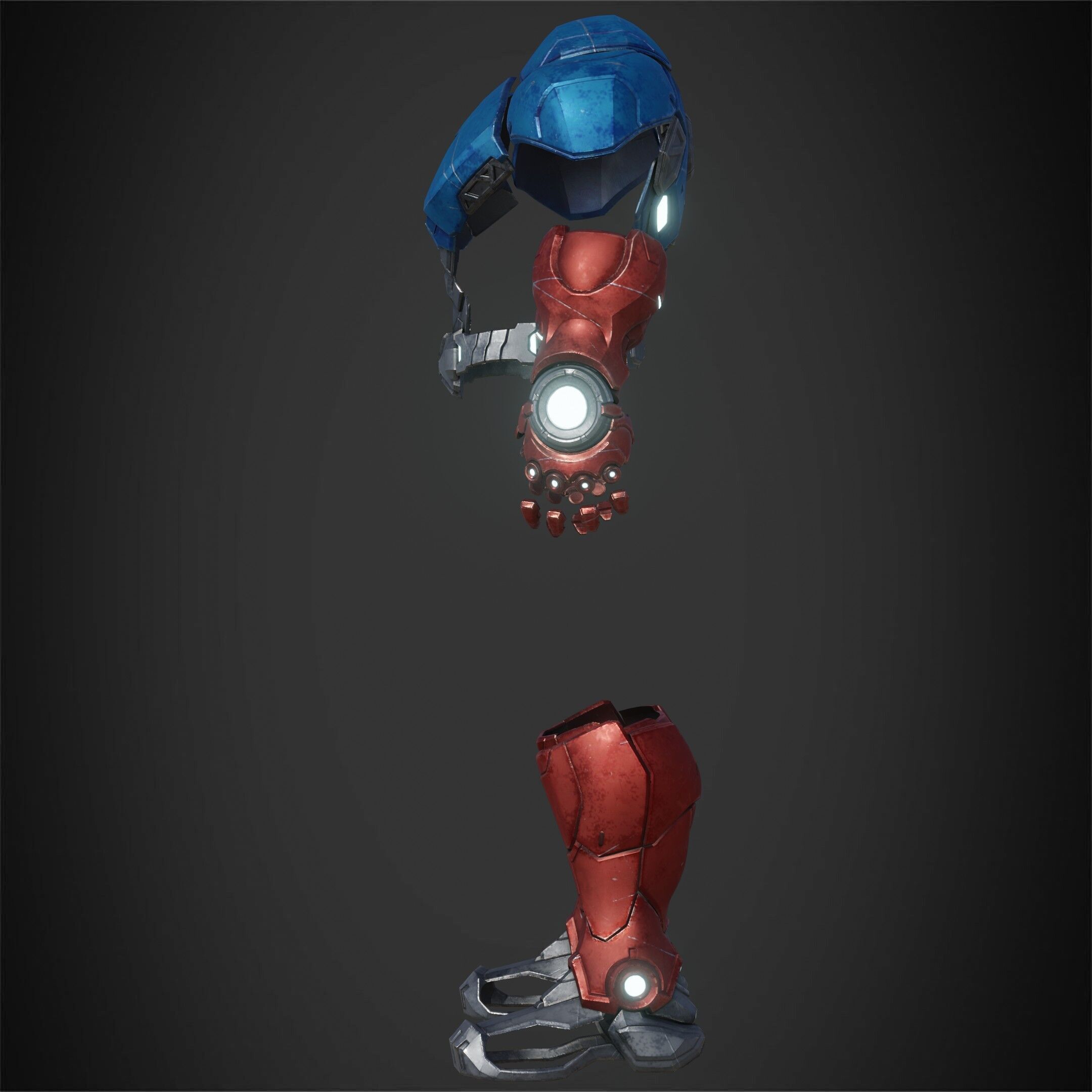 Marvel Rivals Captain America Armor for Cosplay 3D print model_4