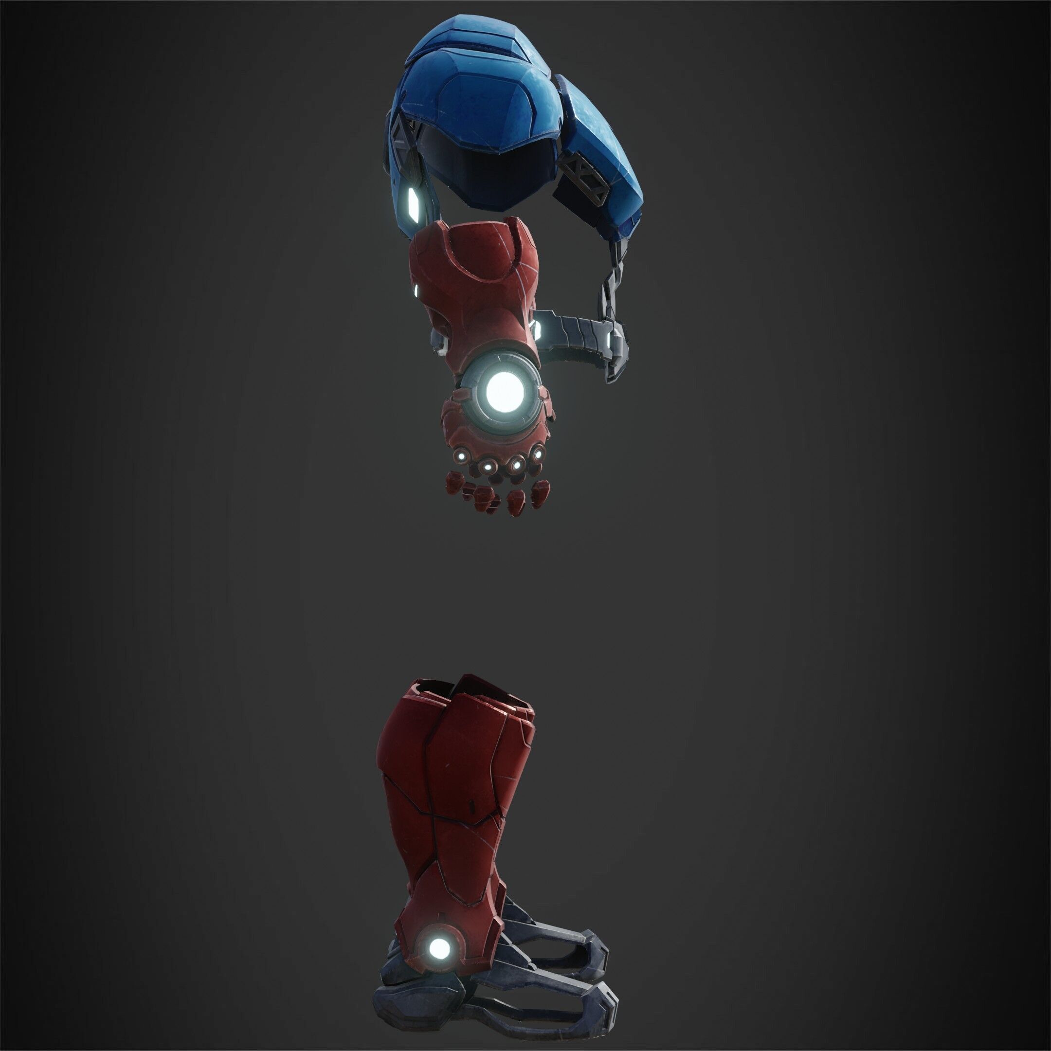 Marvel Rivals Captain America Armor for Cosplay 3D print model_8