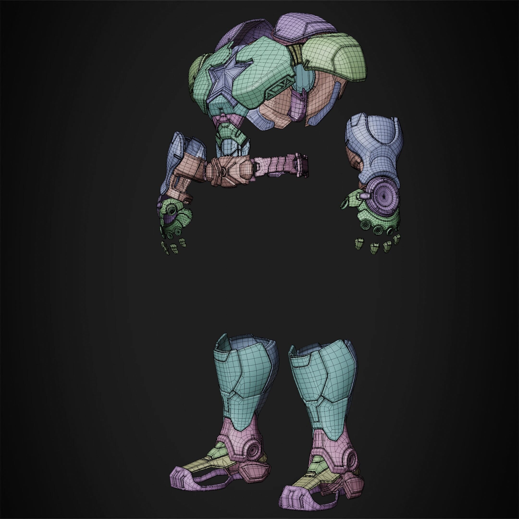 Marvel Rivals Captain America Armor for Cosplay 3D print model_13