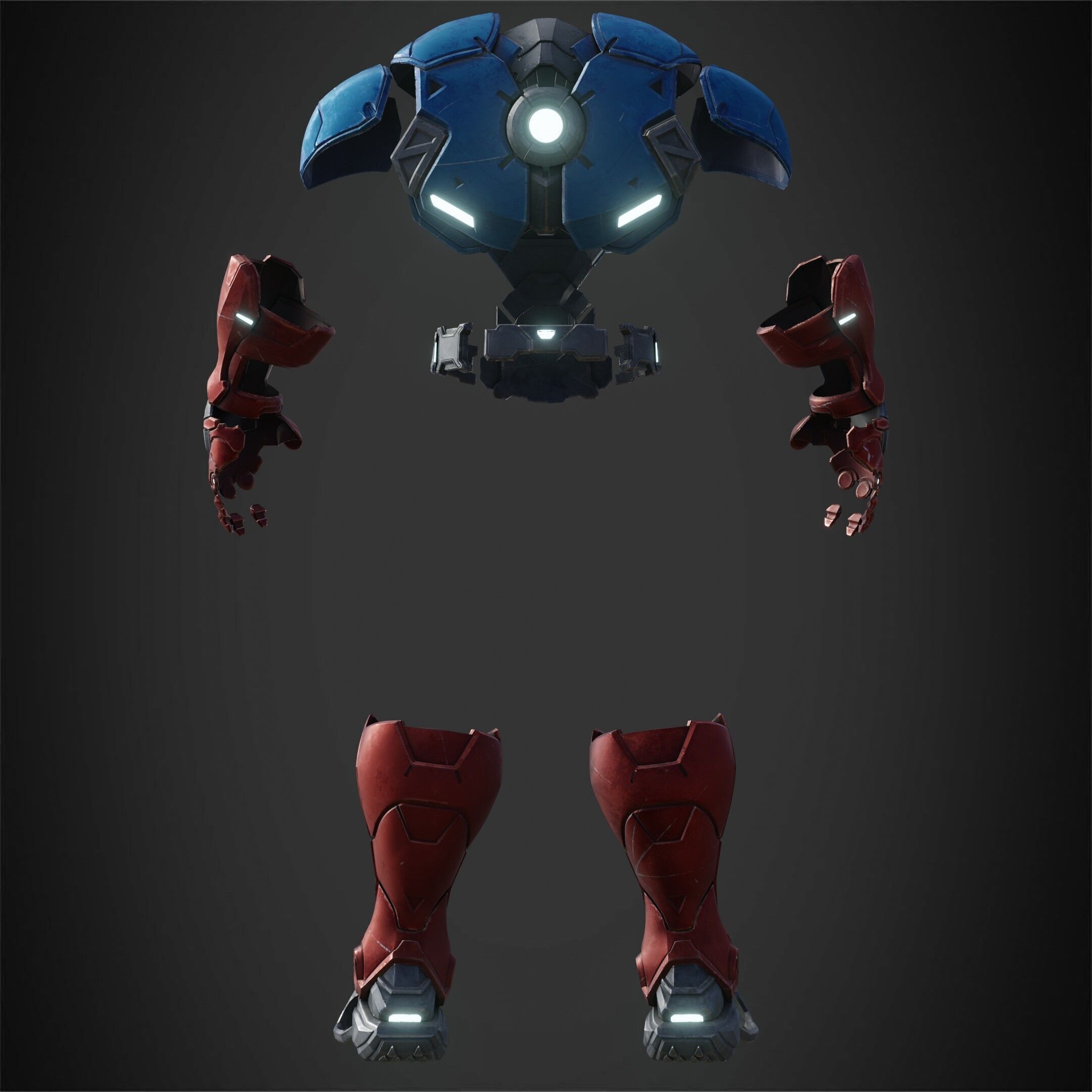 Marvel Rivals Captain America Armor for Cosplay 3D print model_6