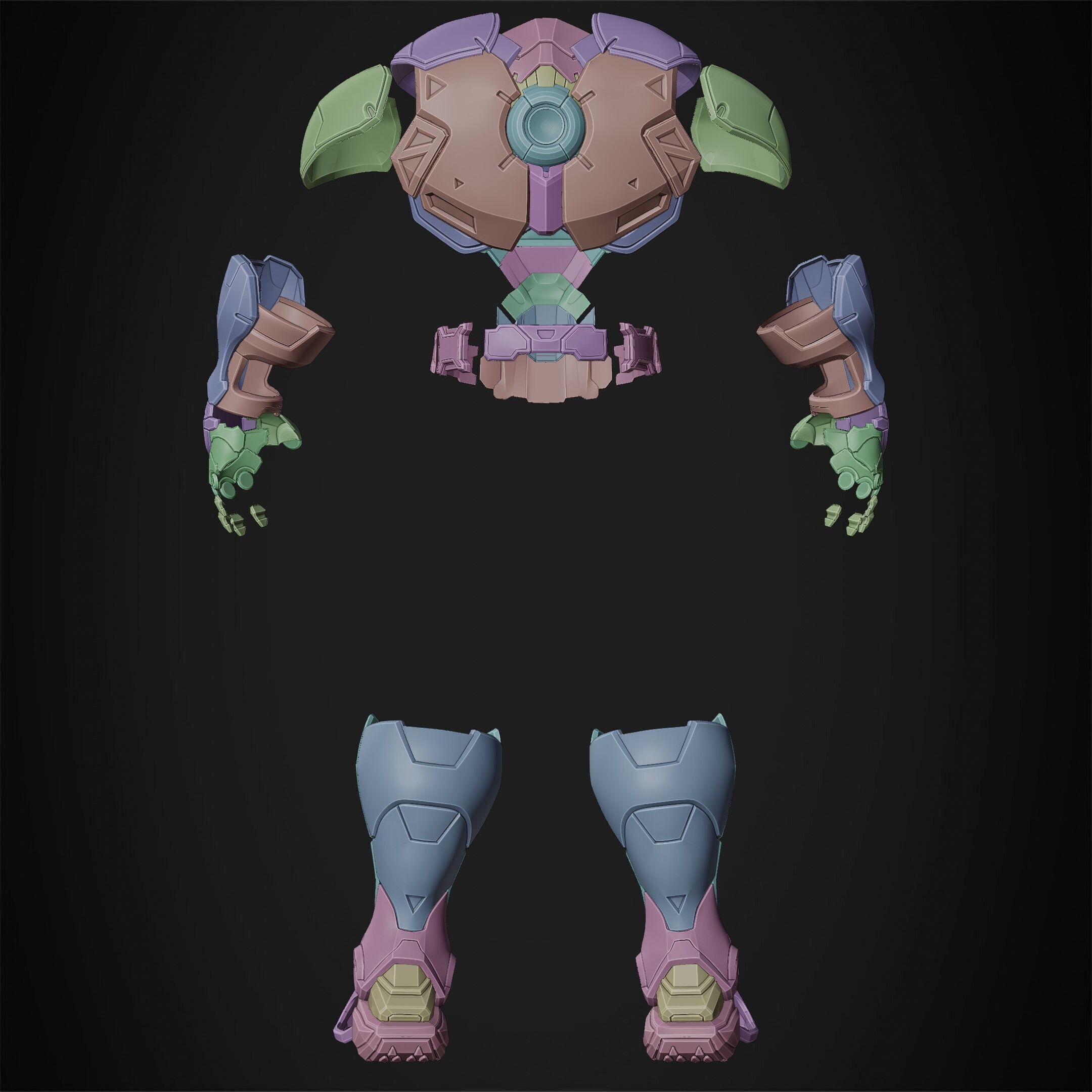 Marvel Rivals Captain America Armor for Cosplay 3D print model_18