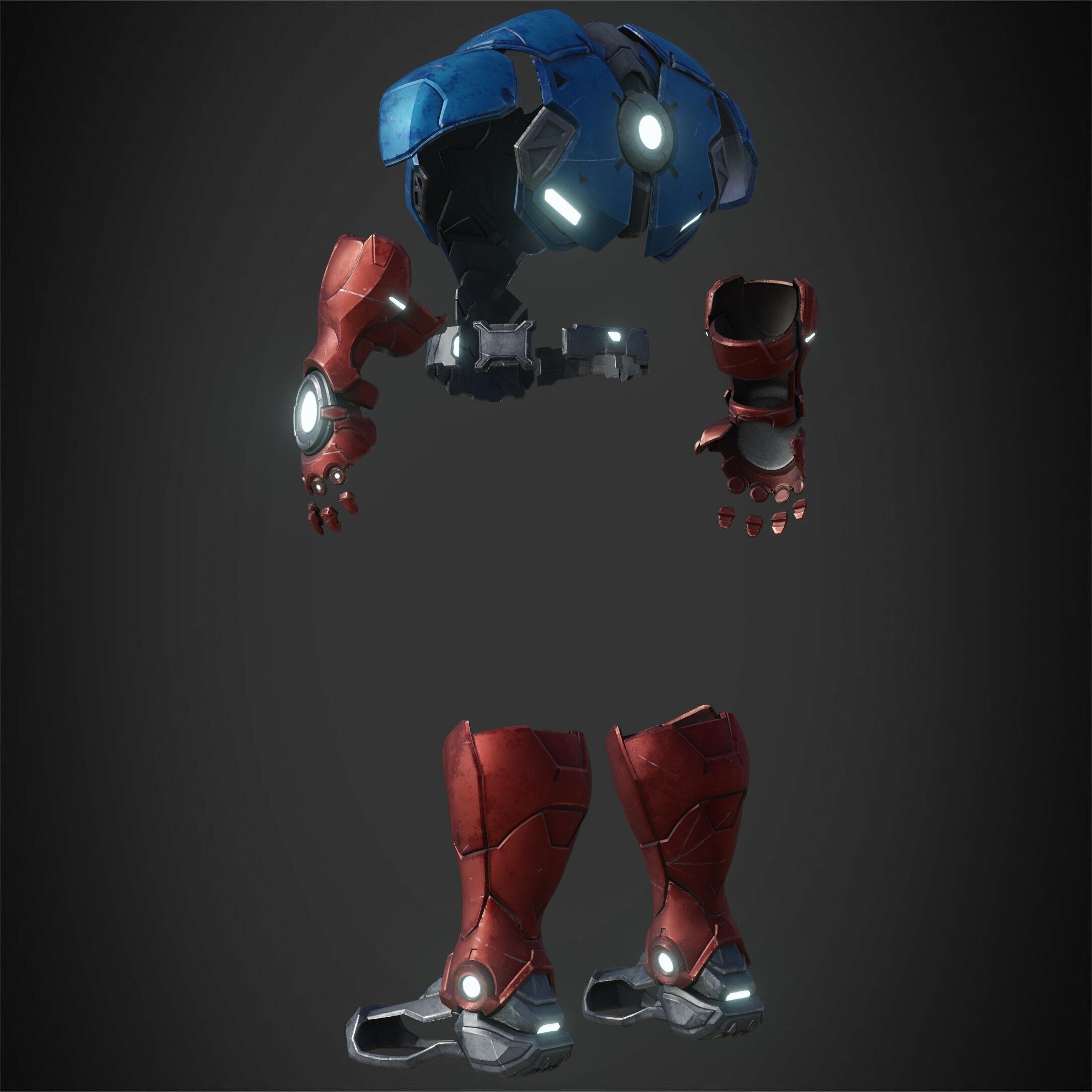 Marvel Rivals Captain America Armor for Cosplay 3D print model_5