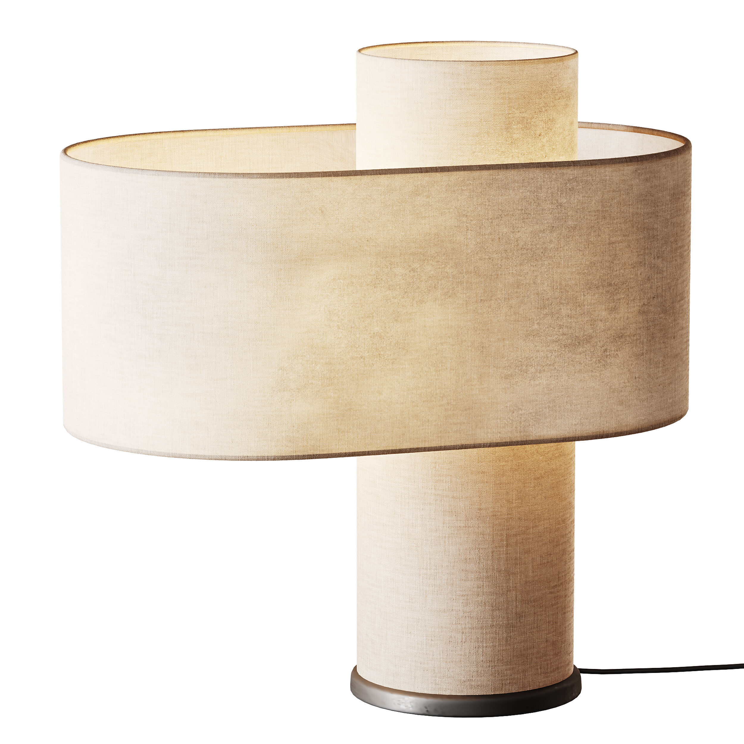 Beige Heron Table Lamp 3D model_4