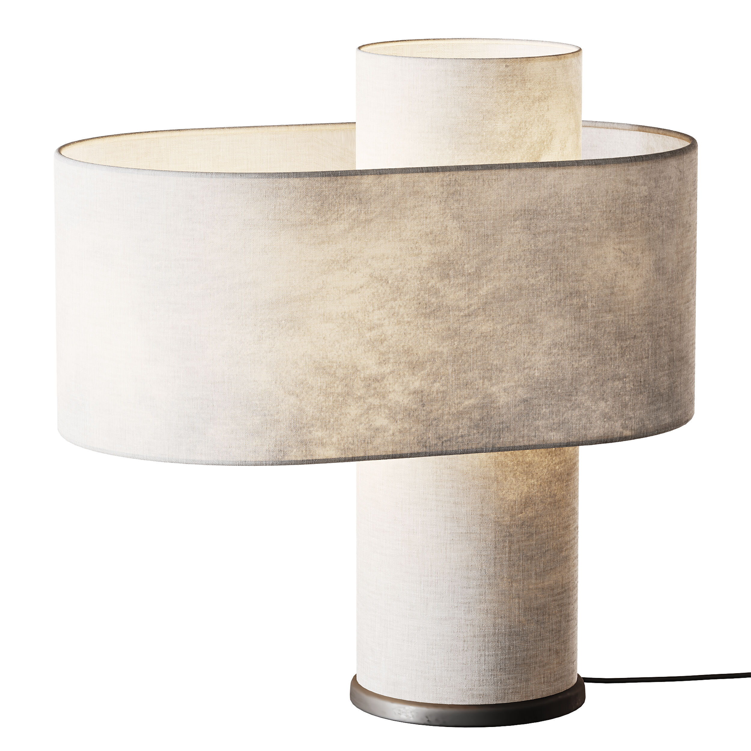 Beige Heron Table Lamp 3D model_12