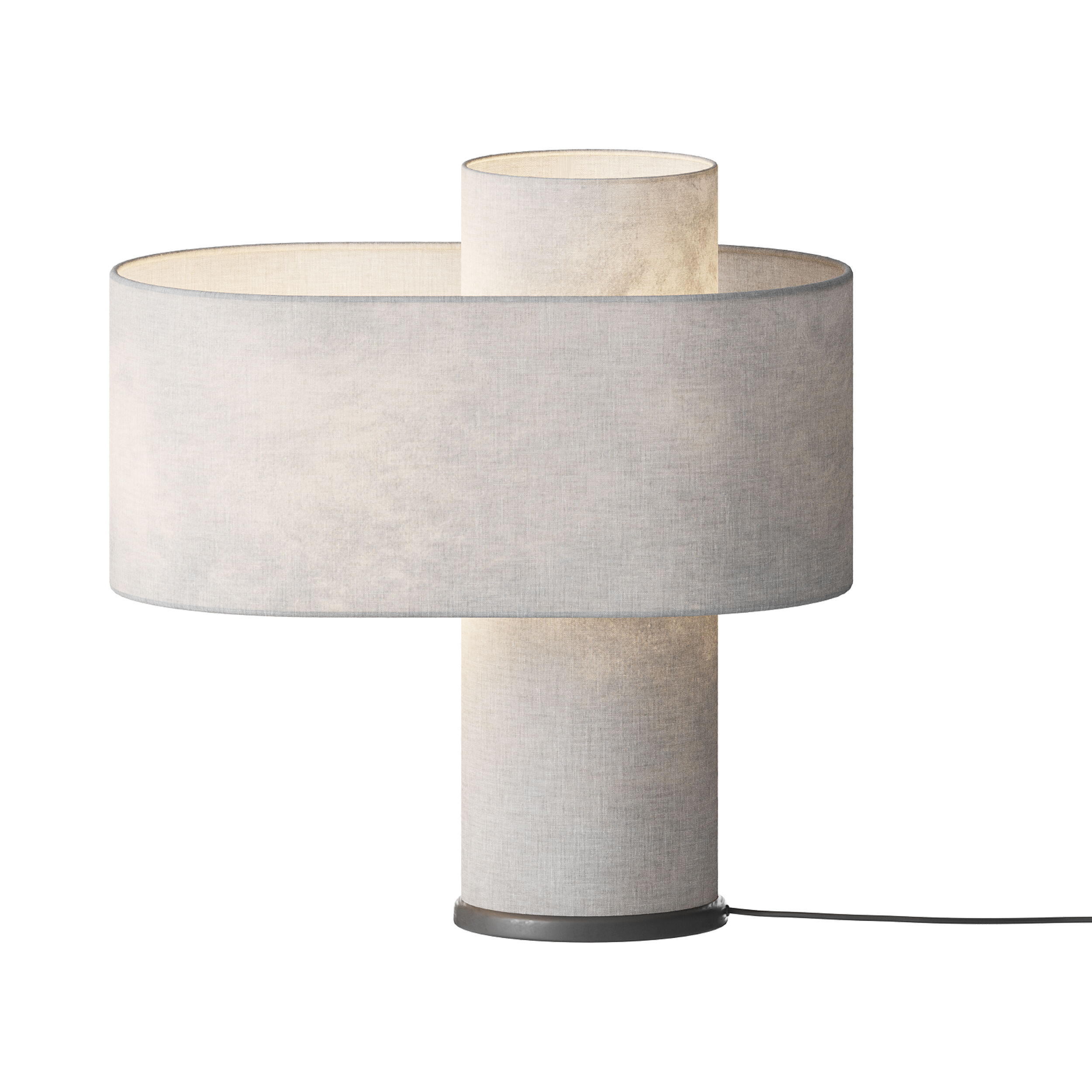 Beige Heron Table Lamp 3D model_6