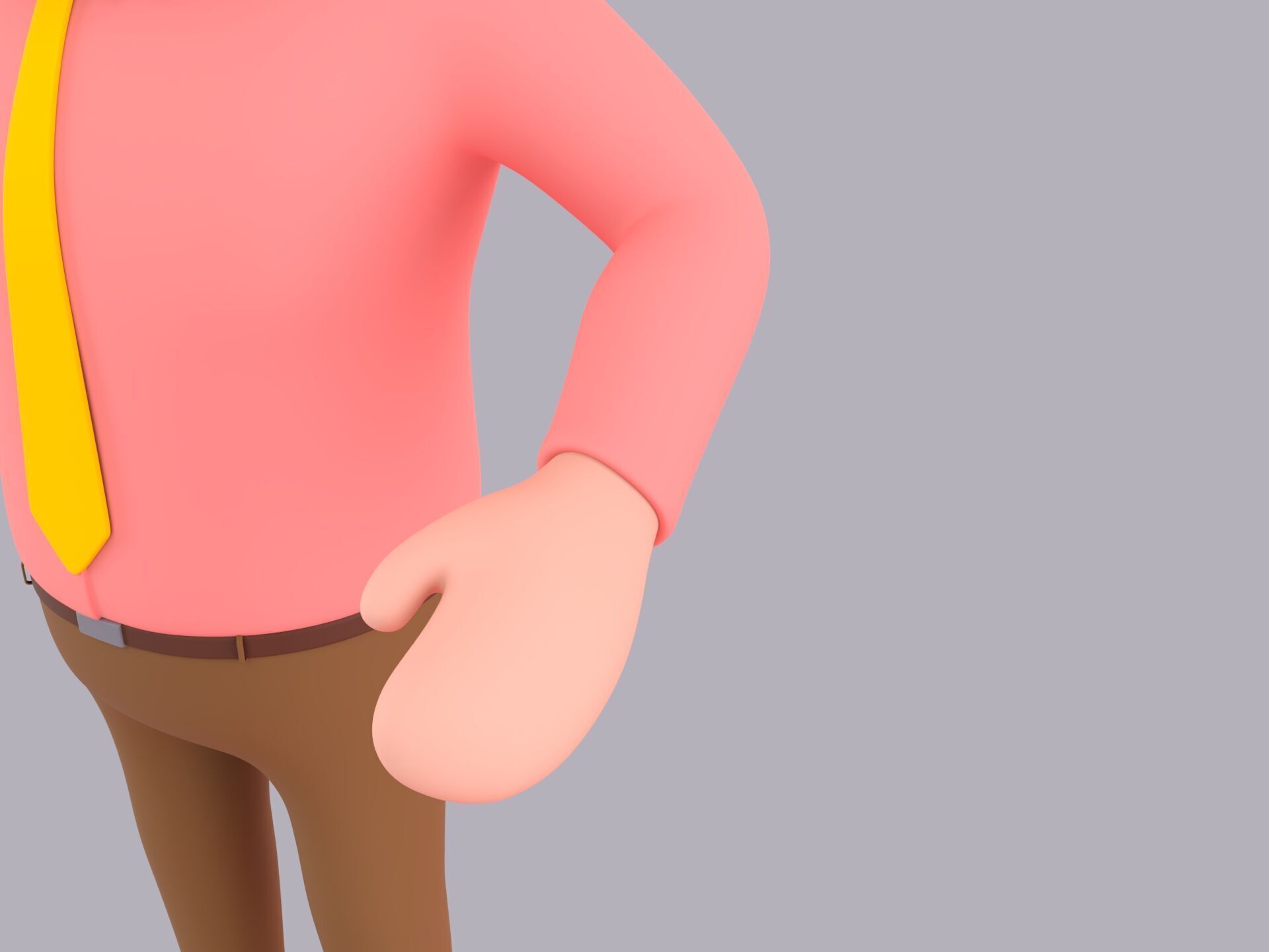 Cartoon Male Character Rigged 120 3D model_6