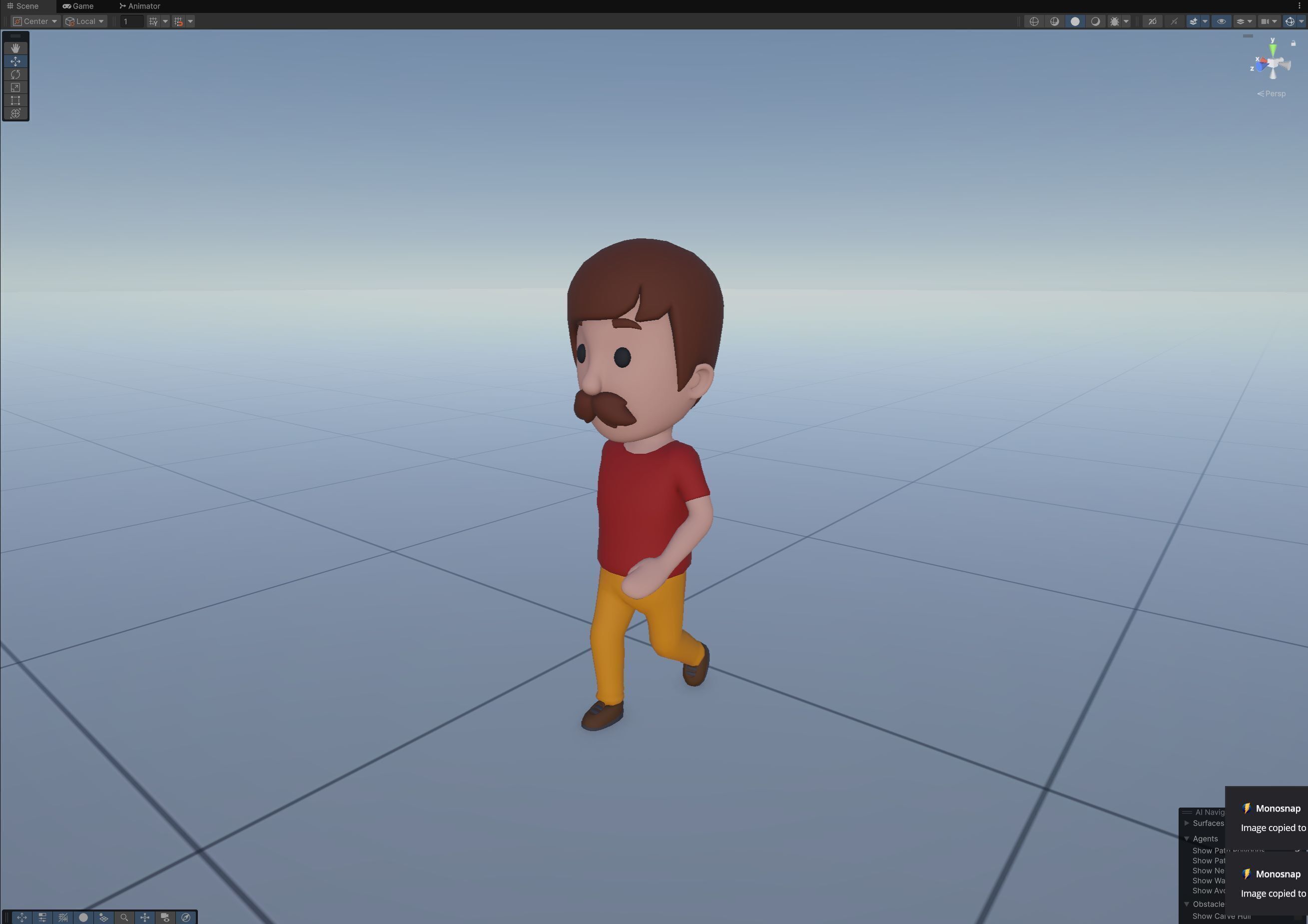 Cartoon Male Character Rigged 119 3D model_11
