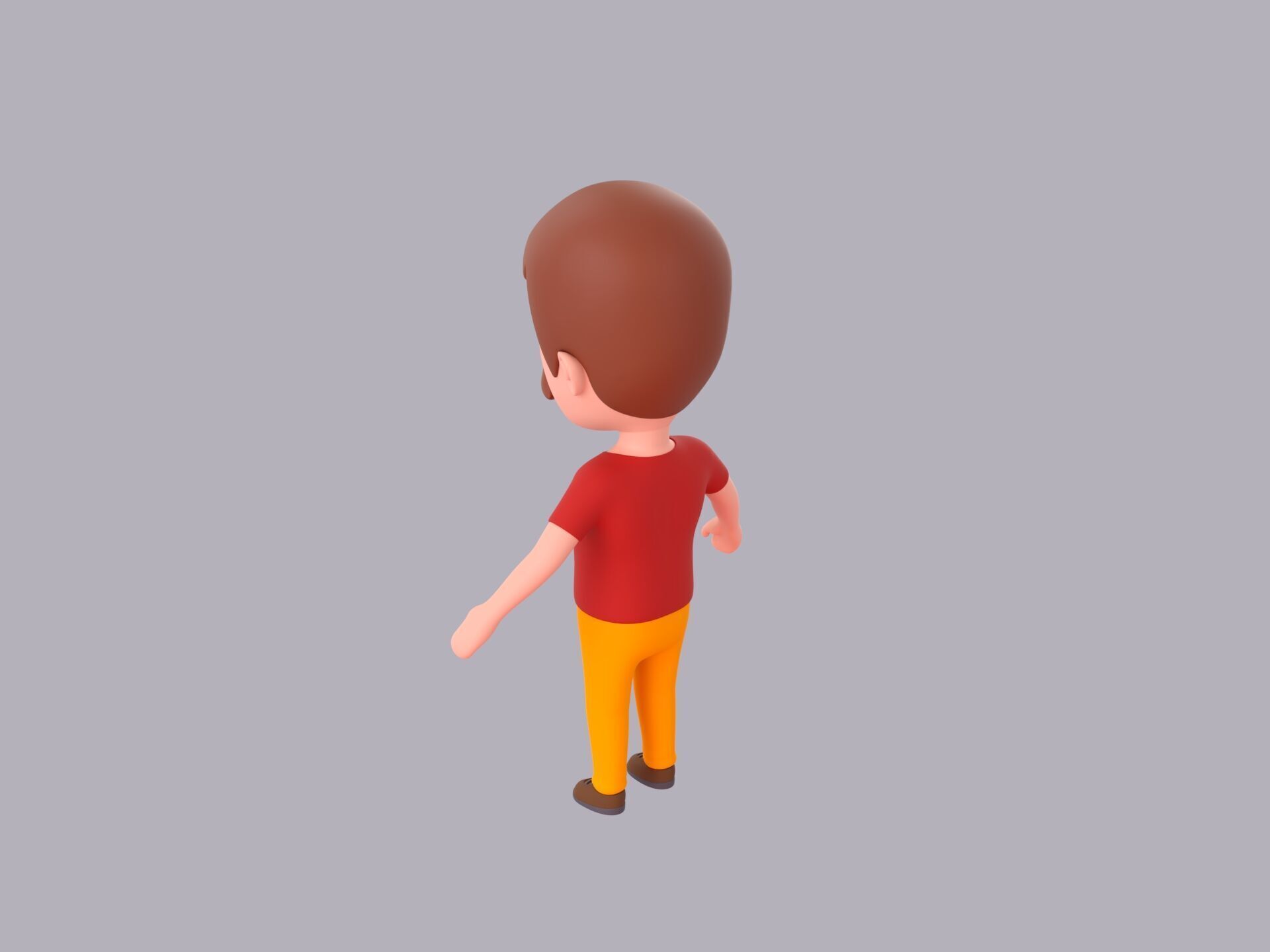Cartoon Male Character Rigged 119 3D model_4
