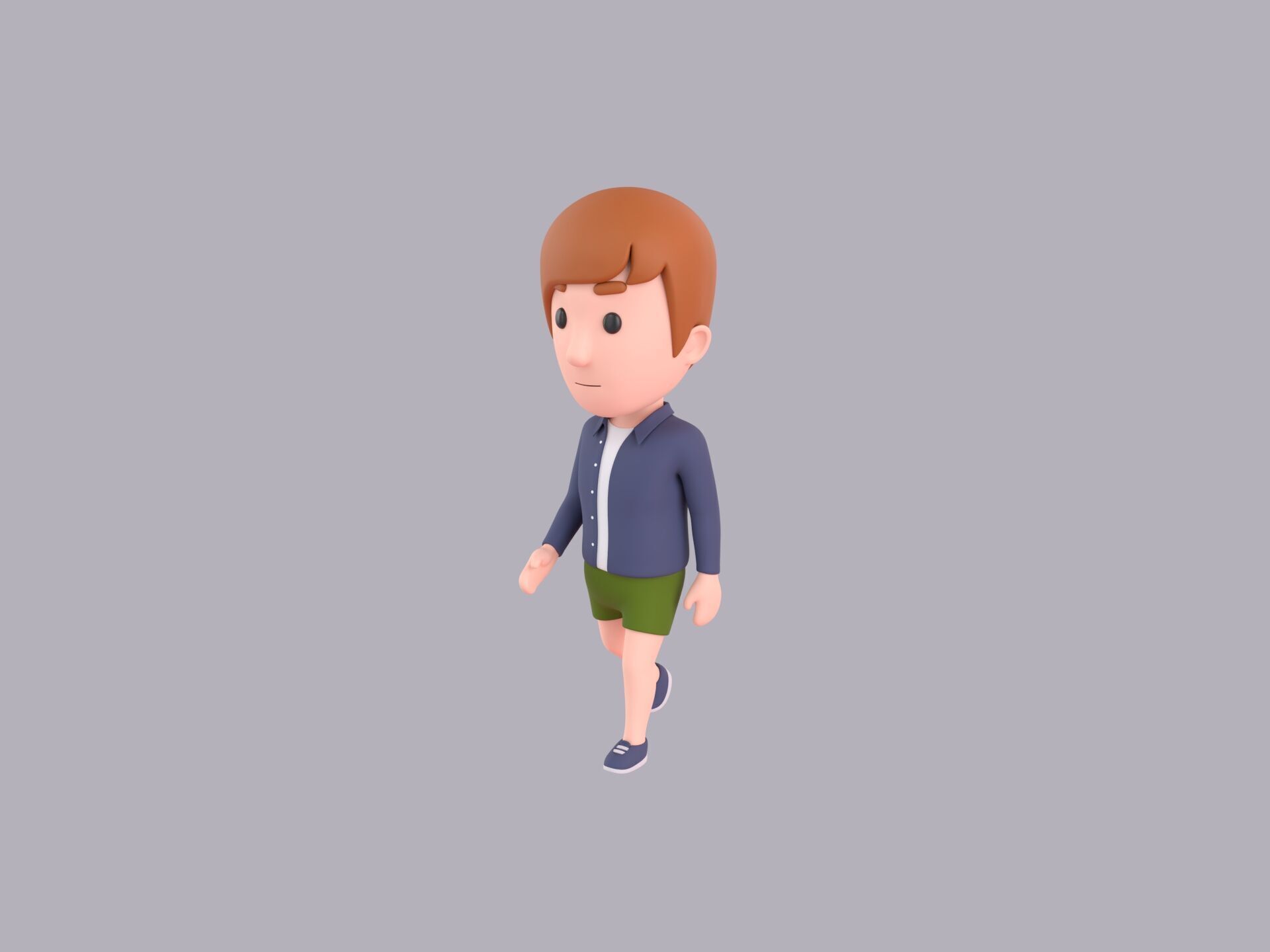 Cartoon Male Character Rigged 115 3D model_1