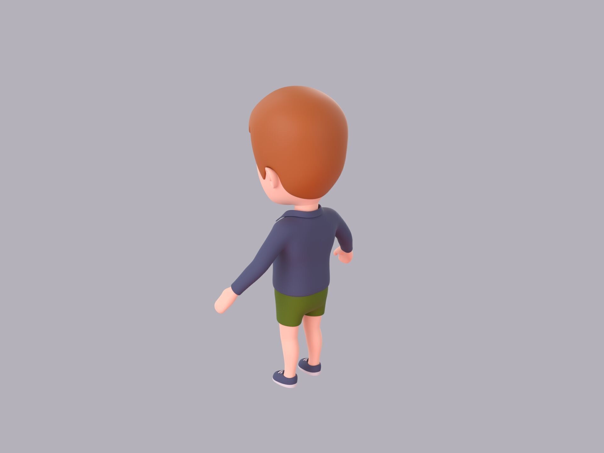 Cartoon Male Character Rigged 115 3D model_4