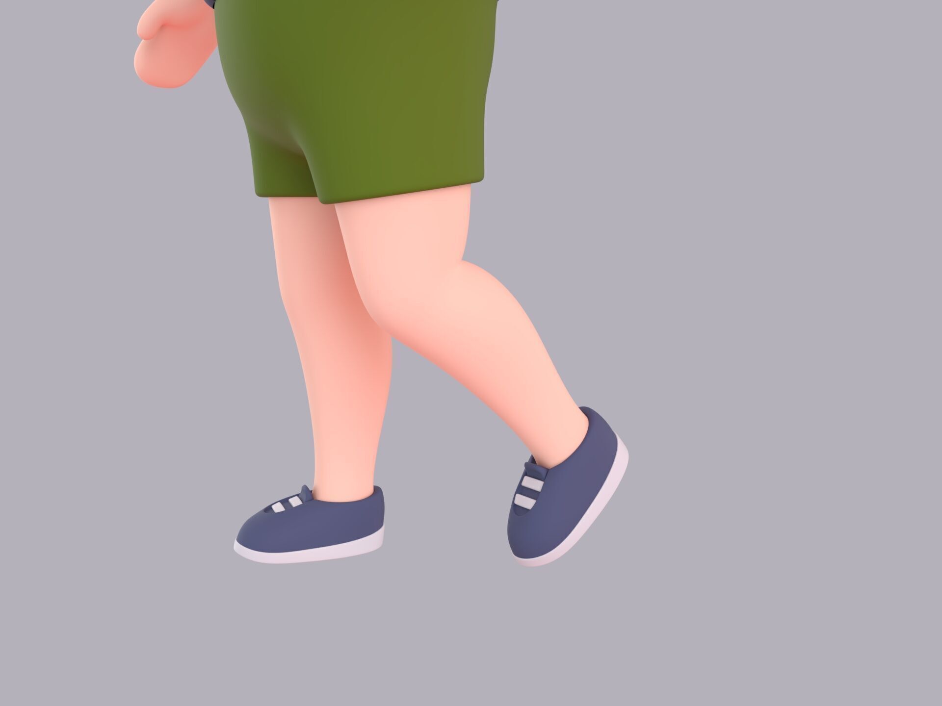 Cartoon Male Character Rigged 115 3D model_7