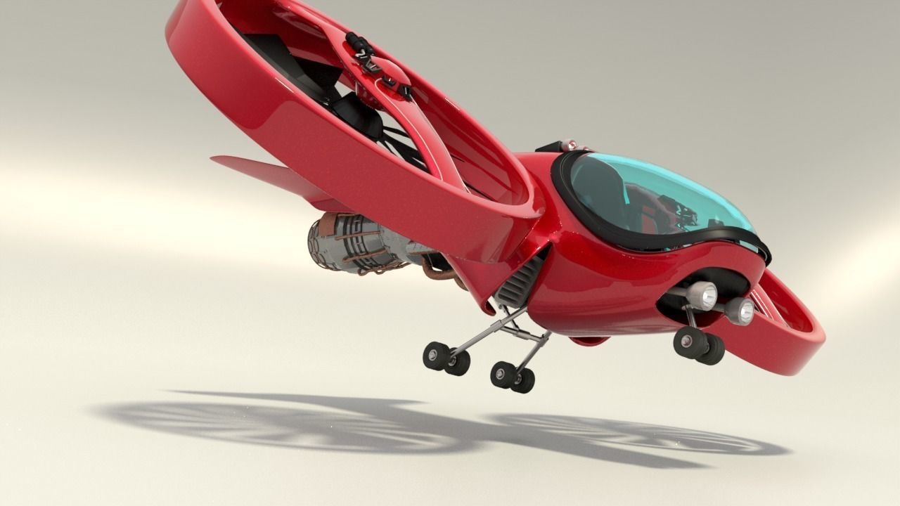 surveillance aircraft 3D model_3