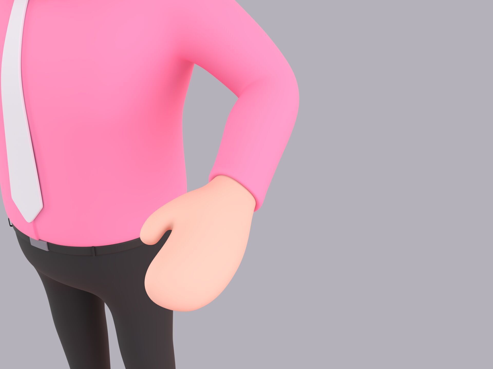 Cartoon Male Character Rigged 110 3D model_6