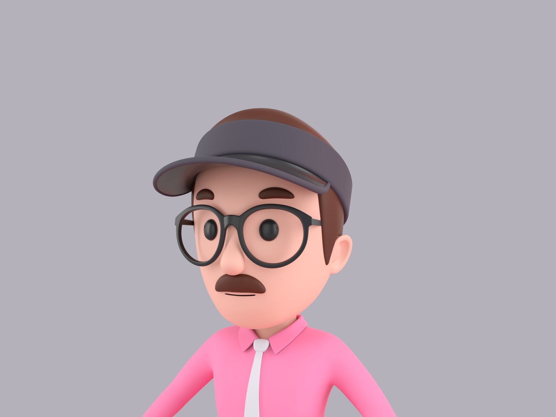 Cartoon Male Character Rigged 110 3D model_5