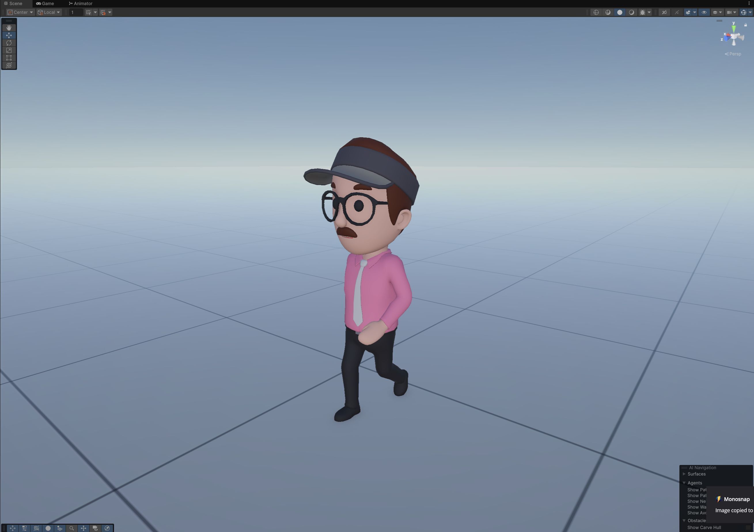 Cartoon Male Character Rigged 110 3D model_11