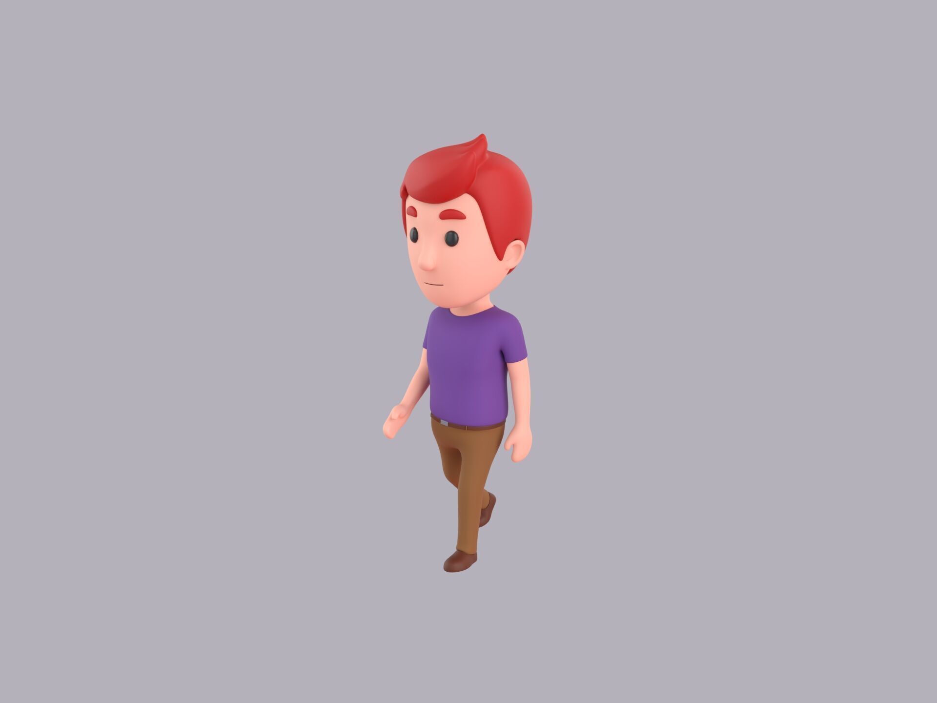 Cartoon Male Character Rigged 108 3D model_1