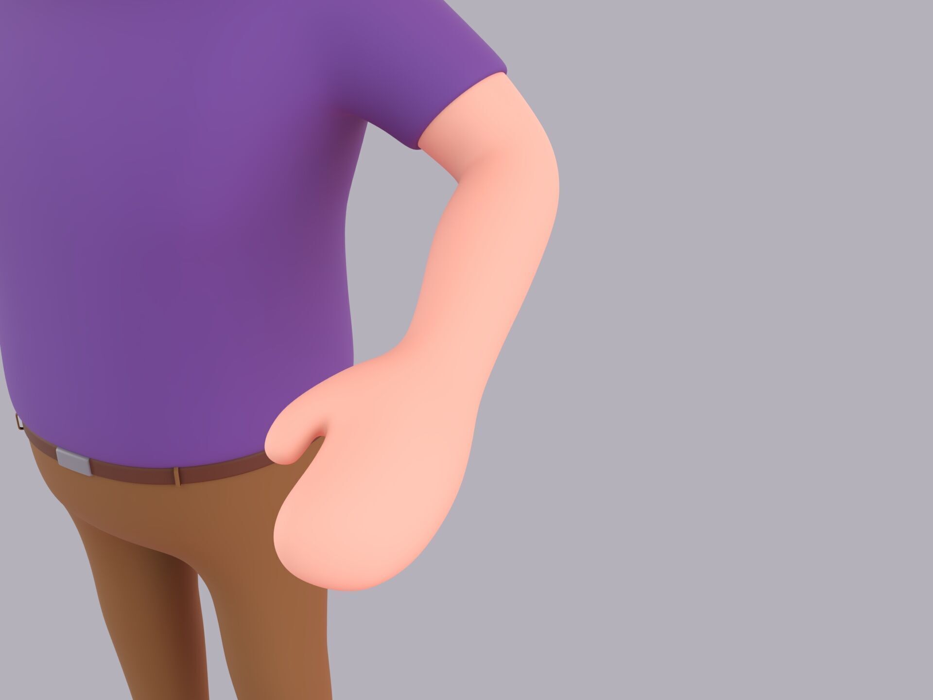 Cartoon Male Character Rigged 108 3D model_6