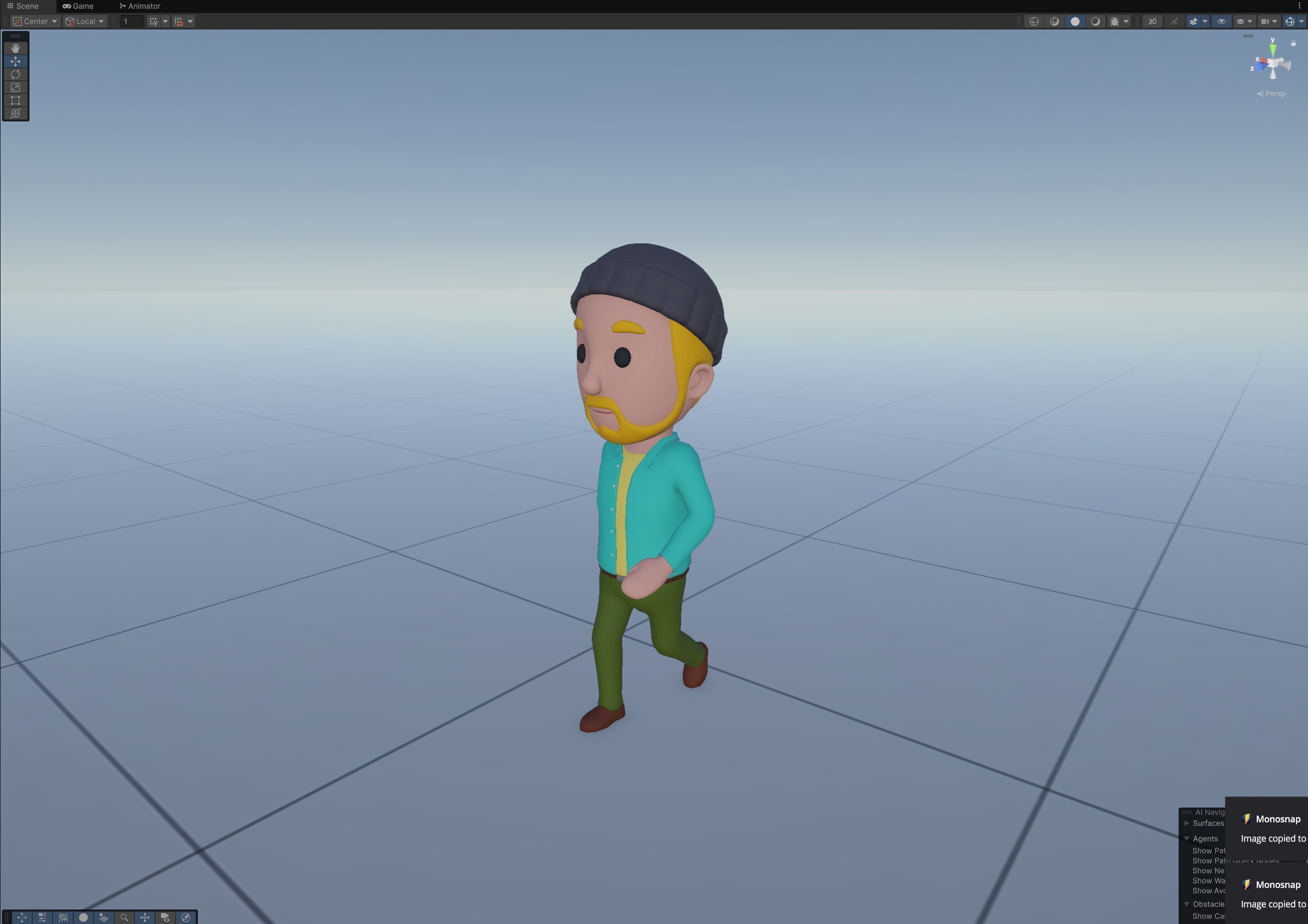 Cartoon Male Character Rigged 107 3D model_11