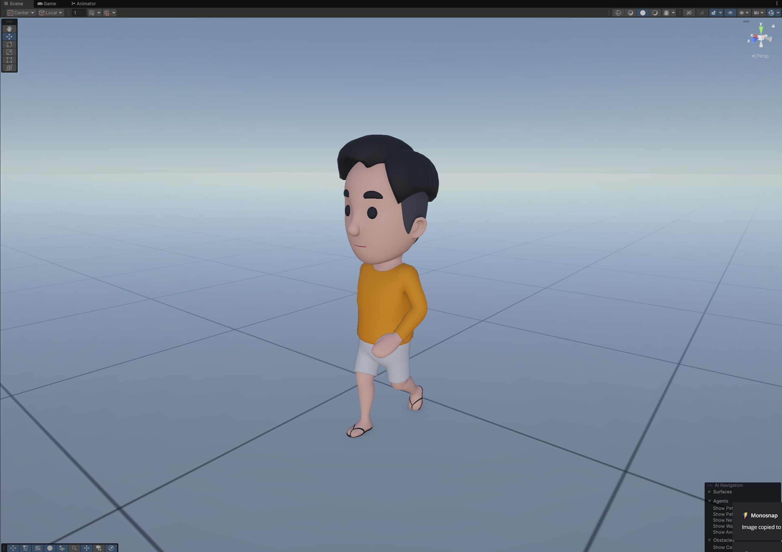 Cartoon Male Character Rigged 105 3D model_11