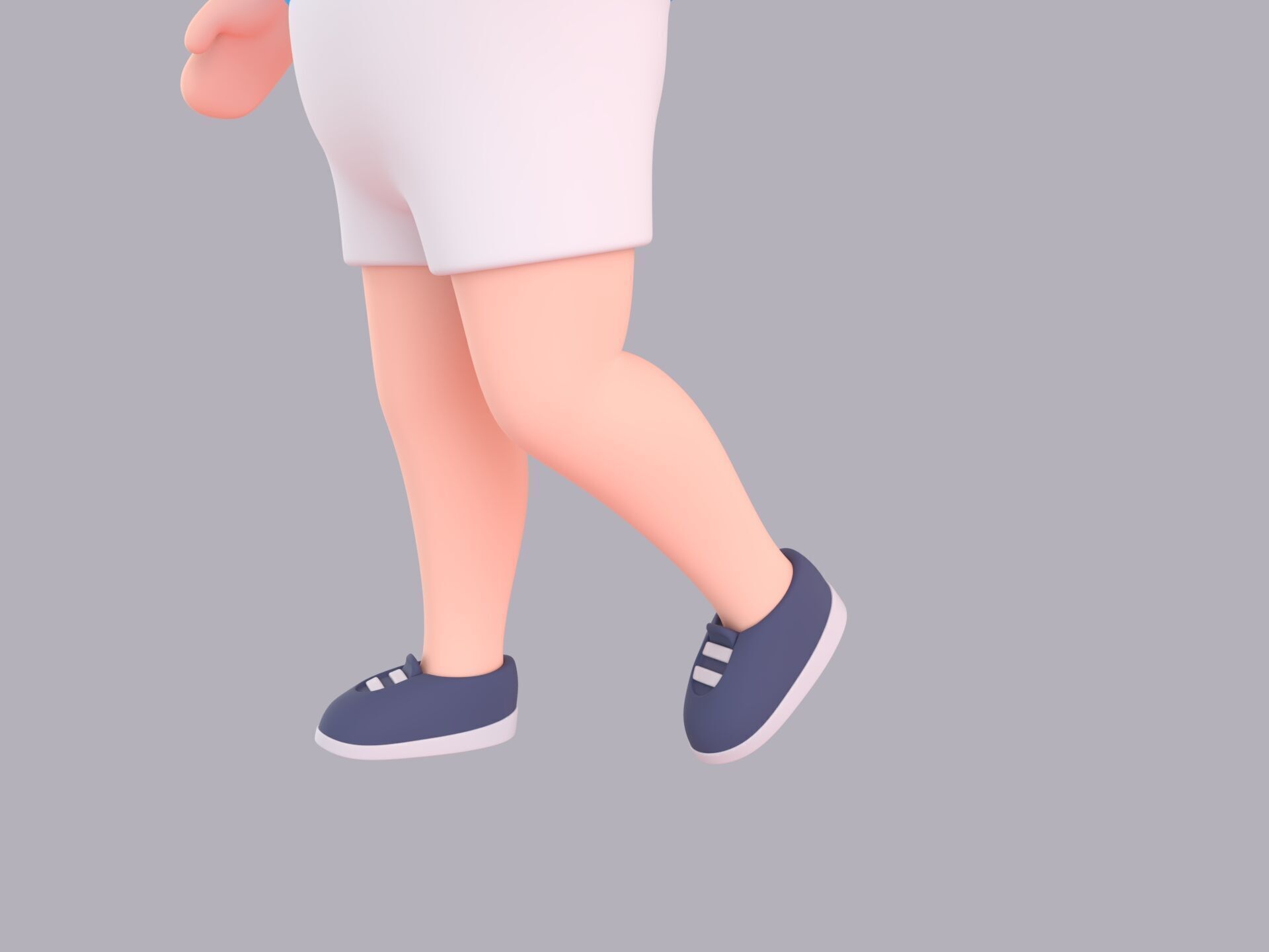 Cartoon Male Character Rigged 102 3D model_7