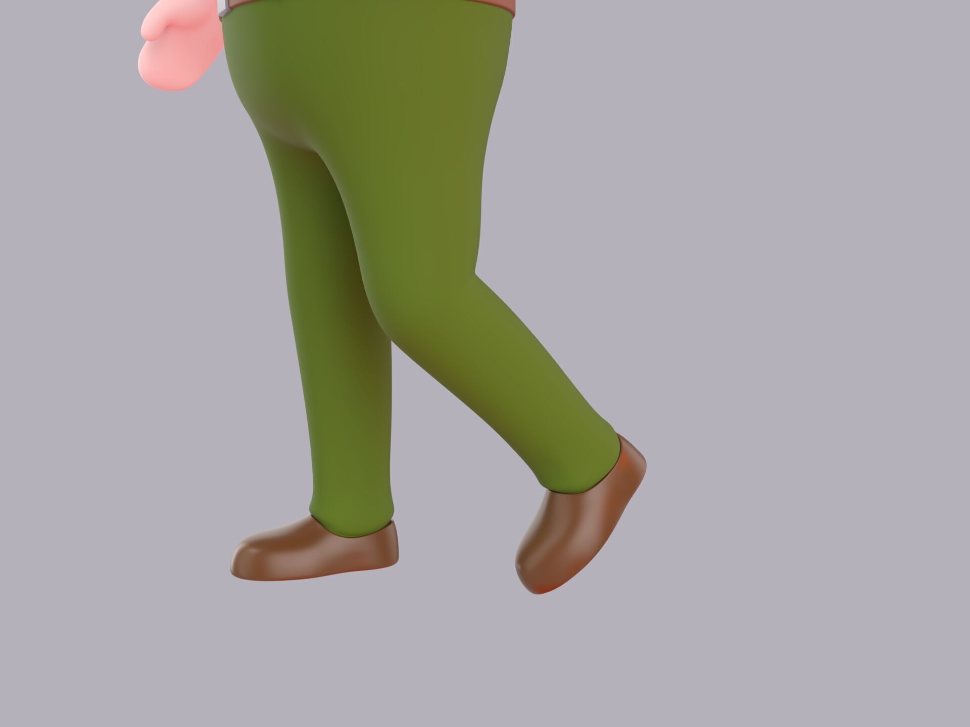 Cartoon Male Character Rigged 099 3D model_7