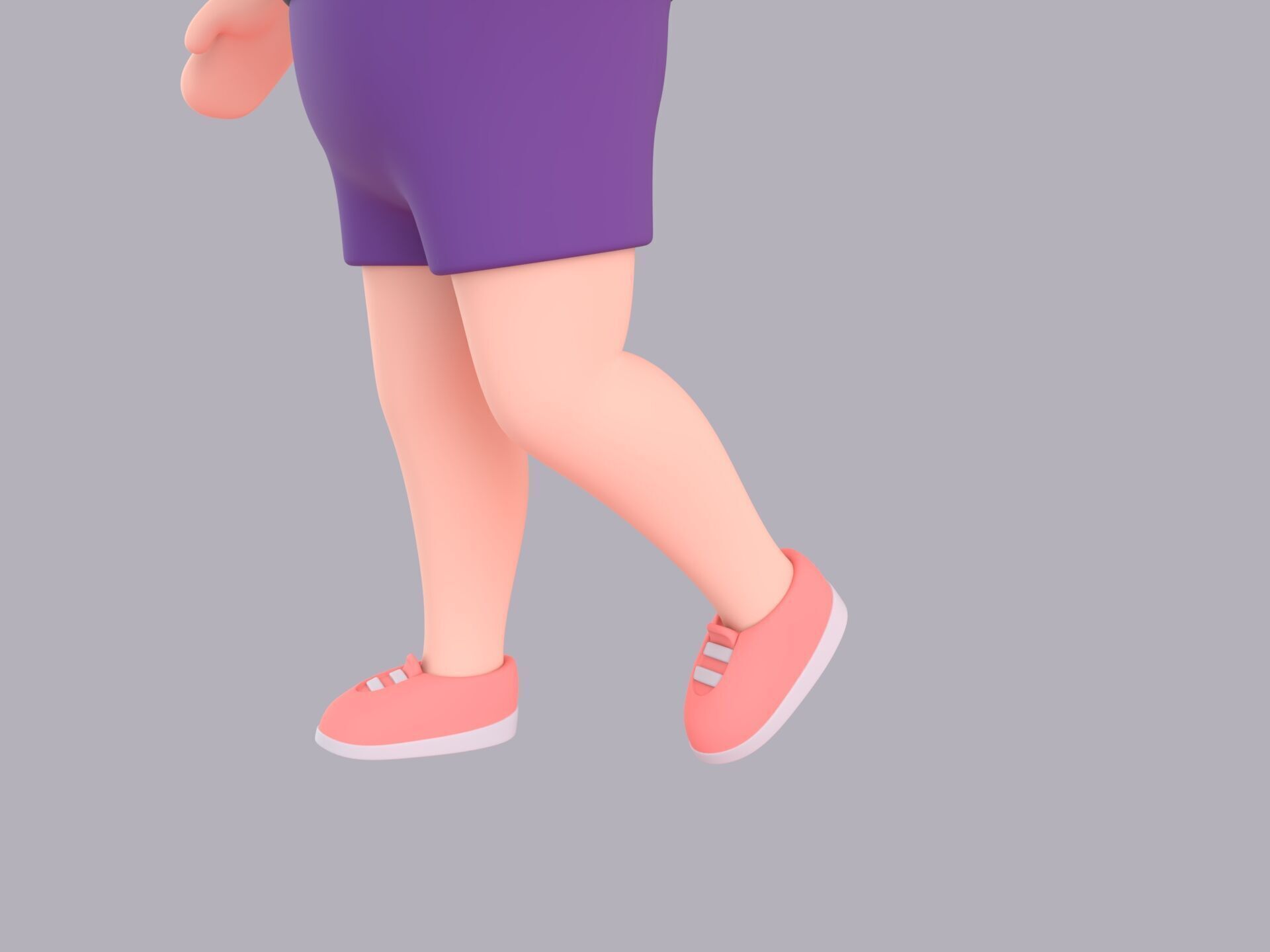 Cartoon Male Character Rigged 098 3D model_7