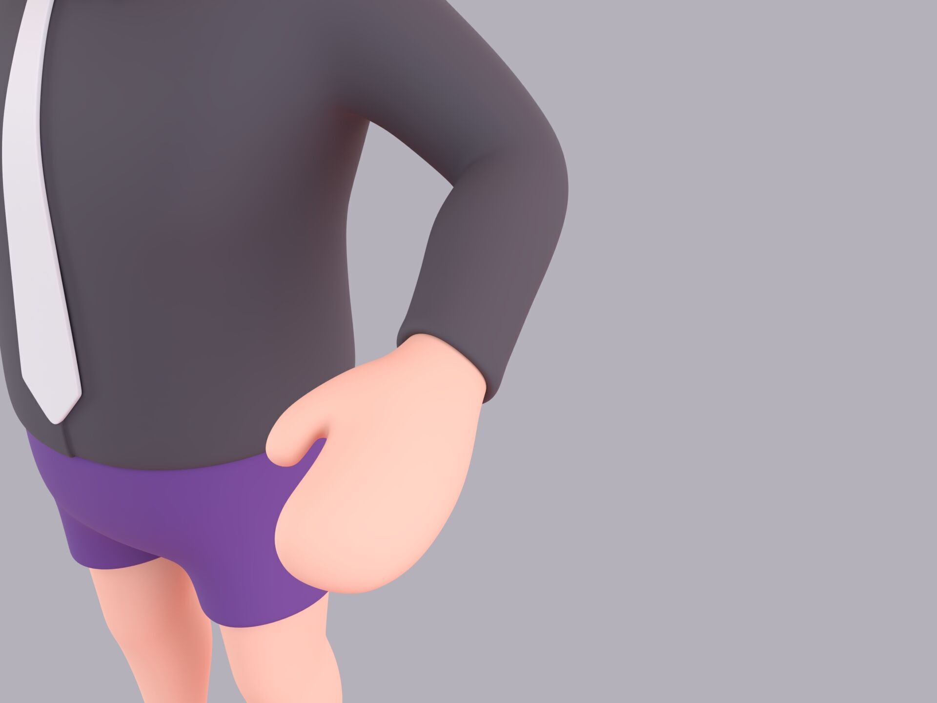 Cartoon Male Character Rigged 098 3D model_6