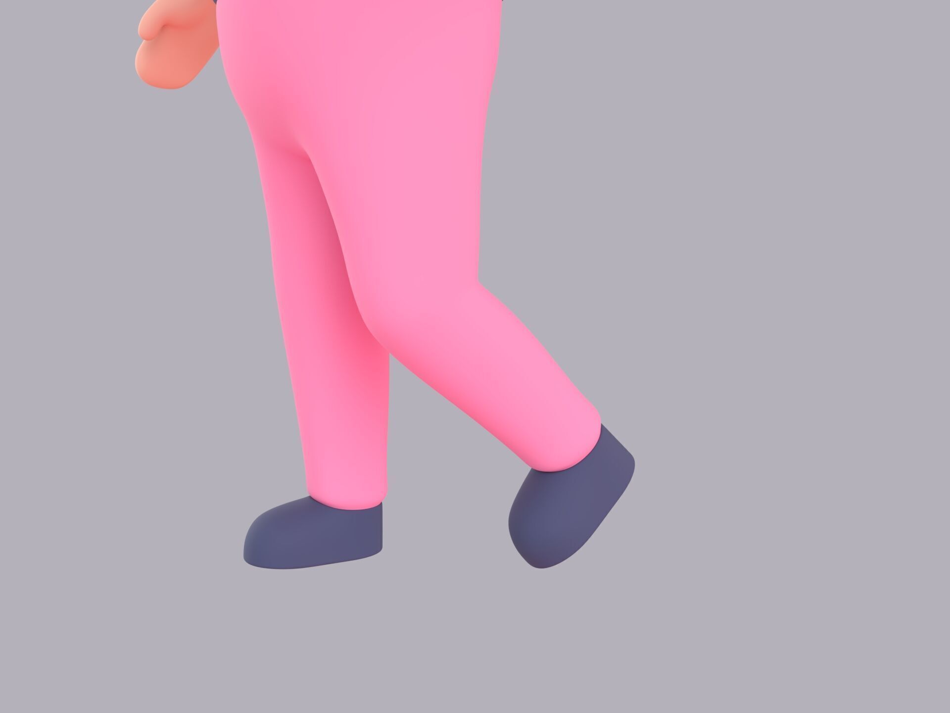 Cartoon Male Character Rigged 091 3D model_7