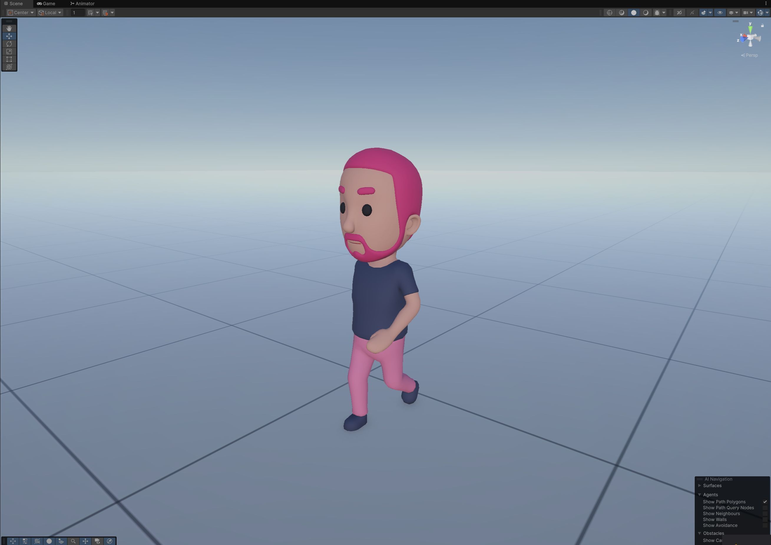 Cartoon Male Character Rigged 091 3D model_11