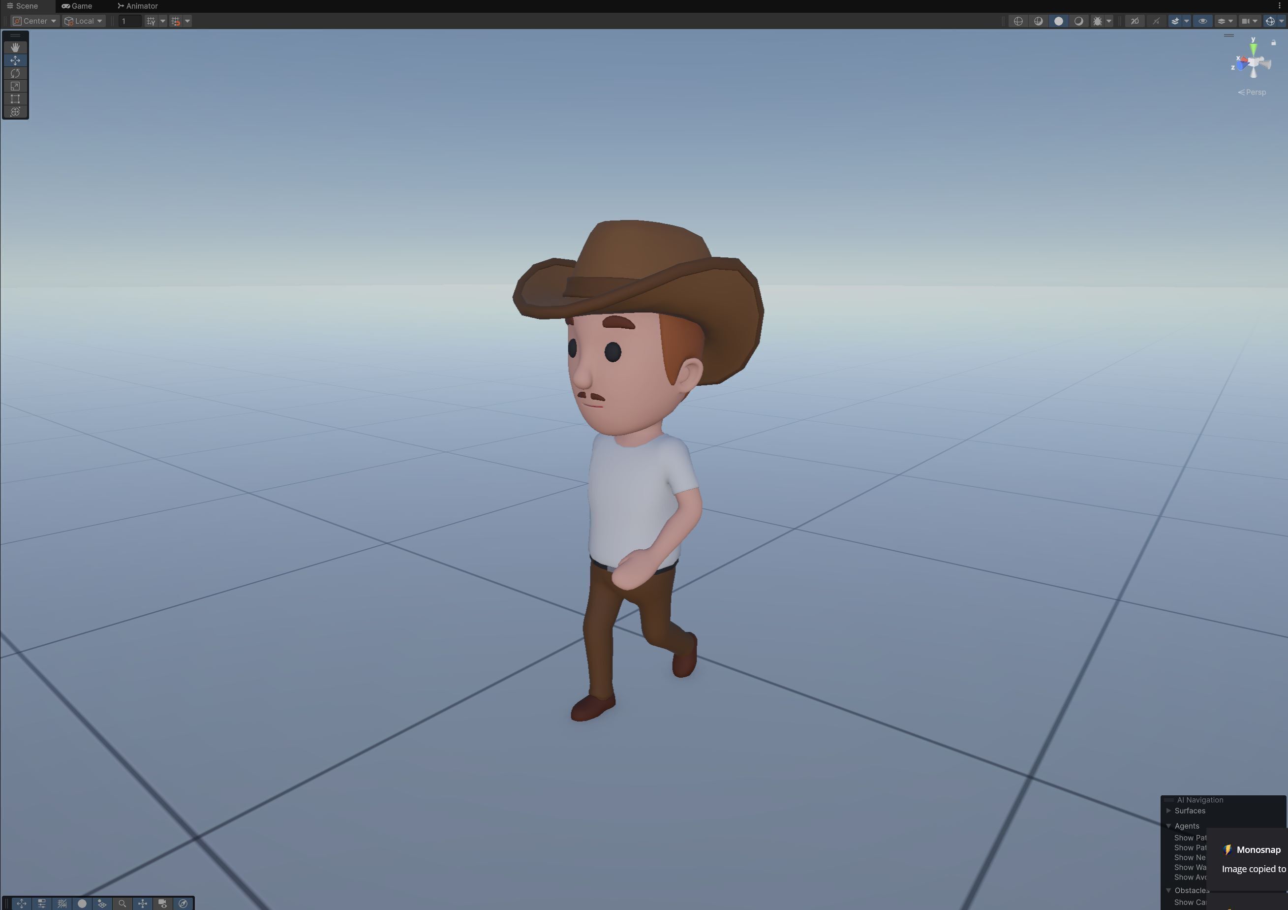 Cartoon Male Character Rigged 089 3D model_11