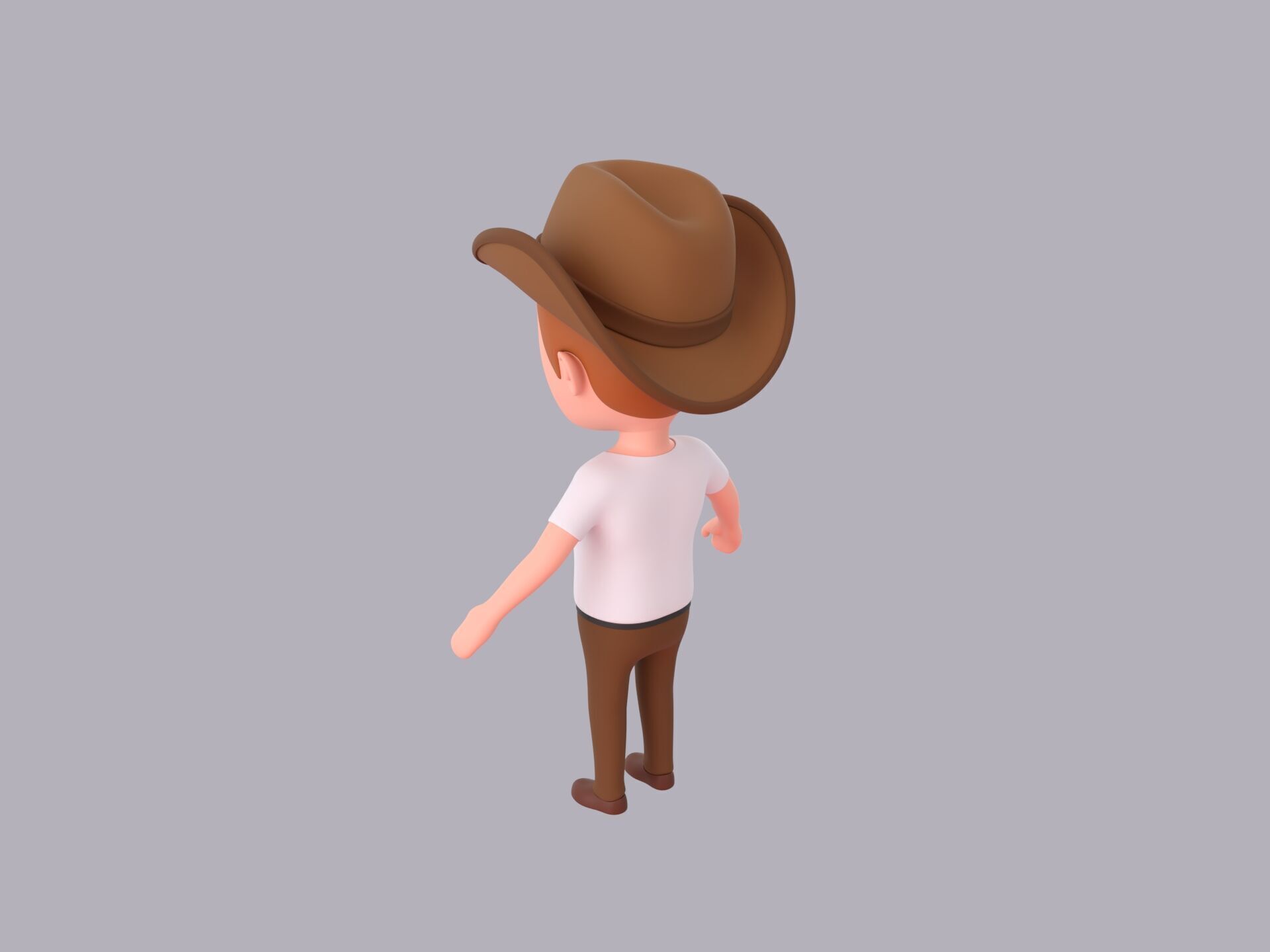 Cartoon Male Character Rigged 089 3D model_4