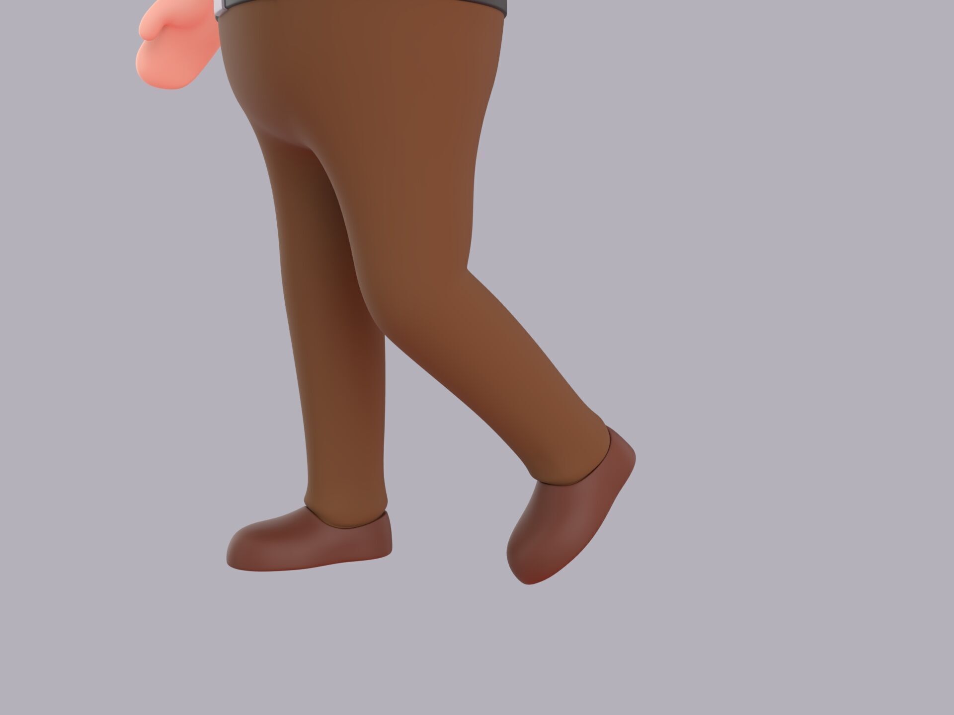Cartoon Male Character Rigged 089 3D model_7
