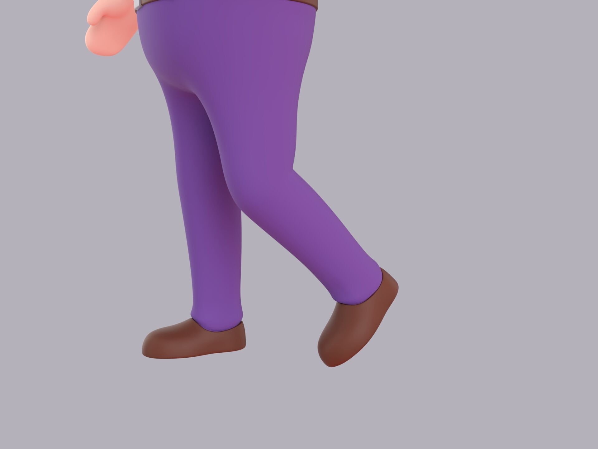 Cartoon Male Character Rigged 087 3D model_7
