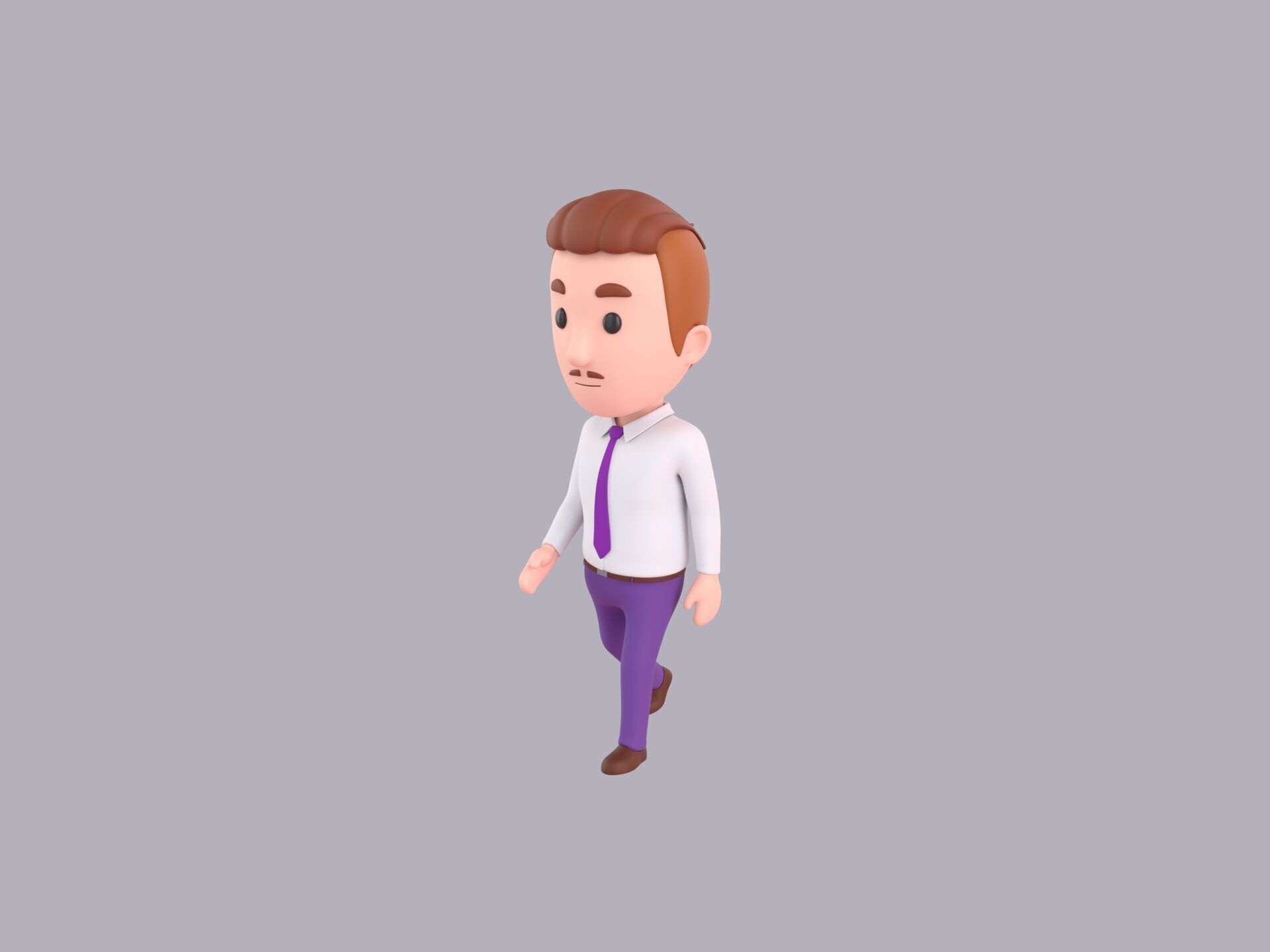 Cartoon Male Character Rigged 087 3D model_1